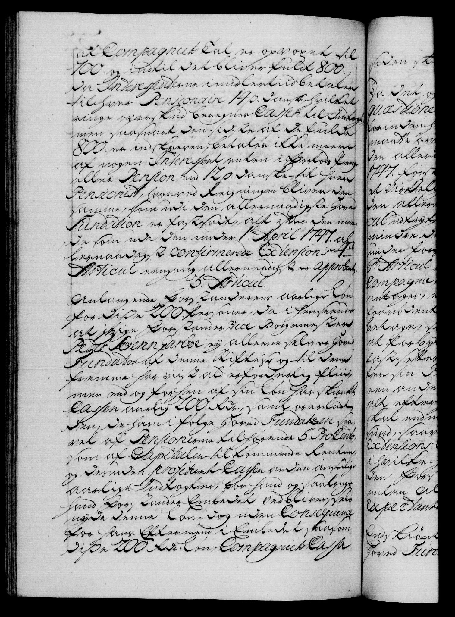 Danske Kanselli 1572-1799, AV/RA-EA-3023/F/Fc/Fca/Fcaa/L0035: Norske registre, 1746-1748, p. 732b