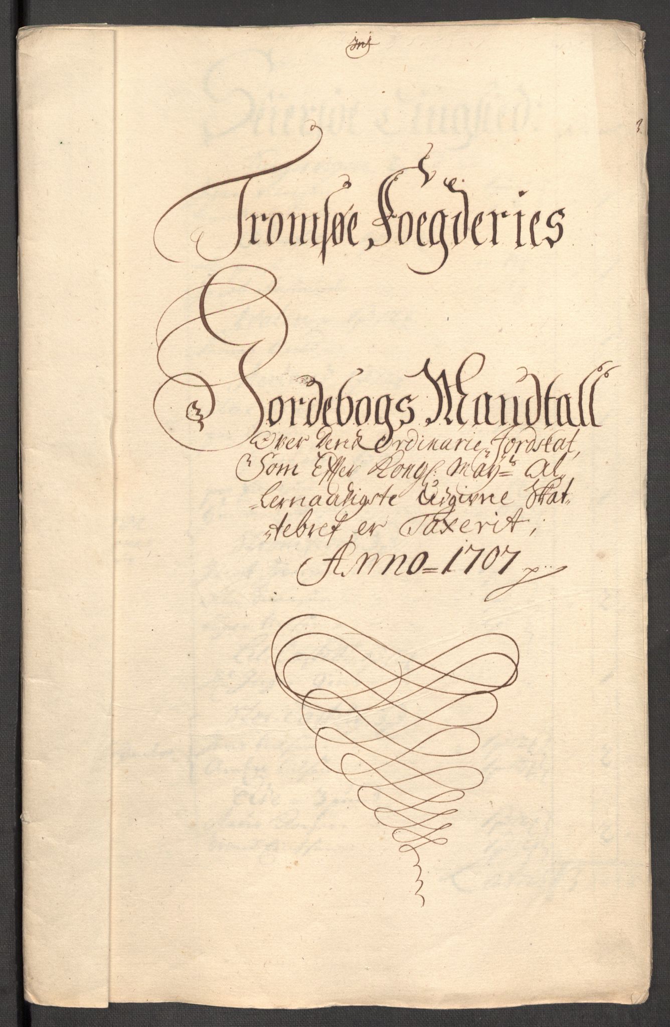 Rentekammeret inntil 1814, Reviderte regnskaper, Fogderegnskap, RA/EA-4092/R68/L4756: Fogderegnskap Senja og Troms, 1705-1707, p. 336