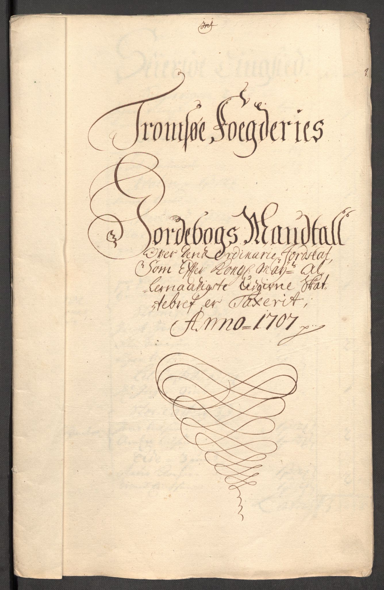 Rentekammeret inntil 1814, Reviderte regnskaper, Fogderegnskap, AV/RA-EA-4092/R68/L4756: Fogderegnskap Senja og Troms, 1705-1707, p. 336