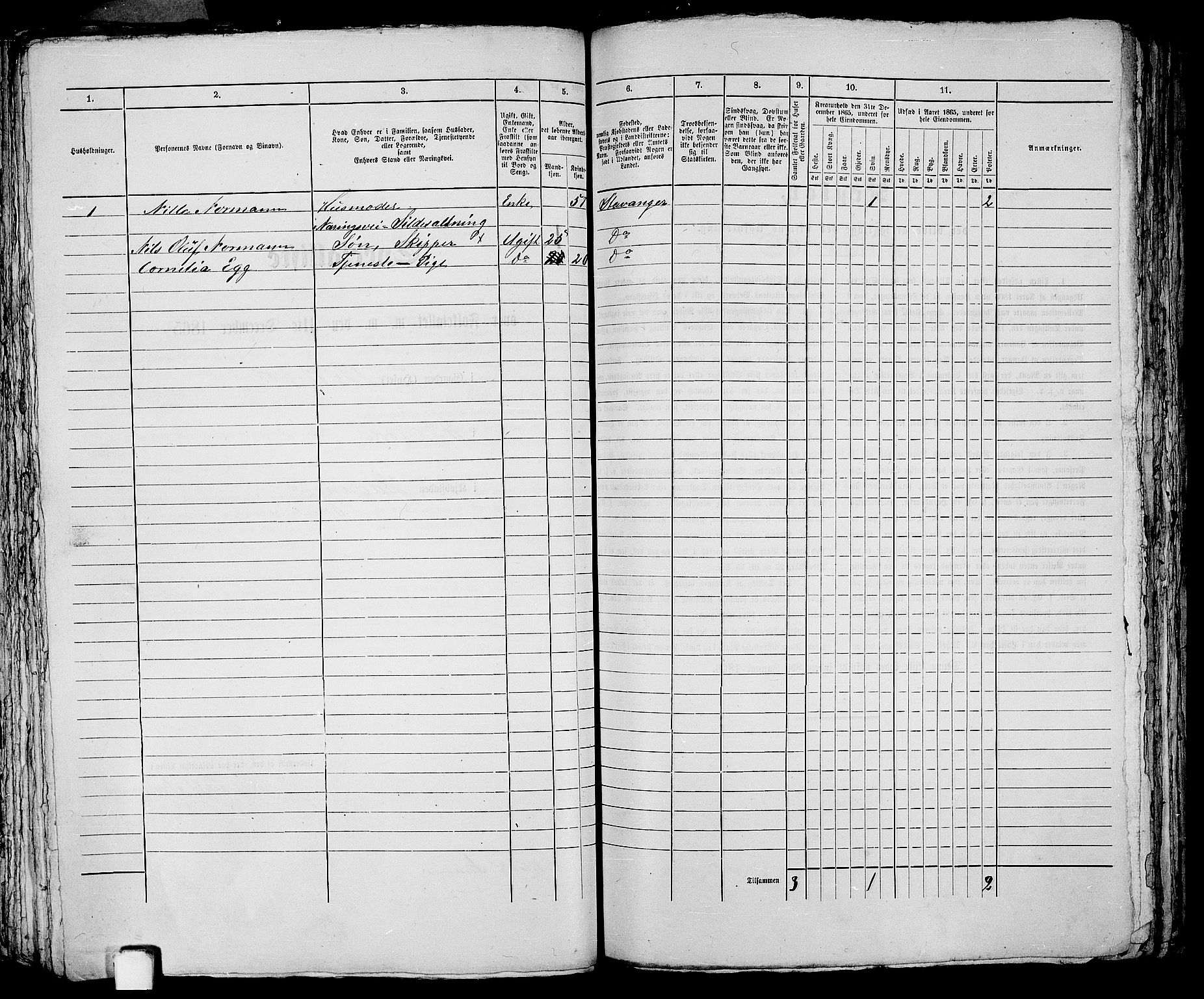 RA, 1865 census for Stavanger, 1865, p. 2777