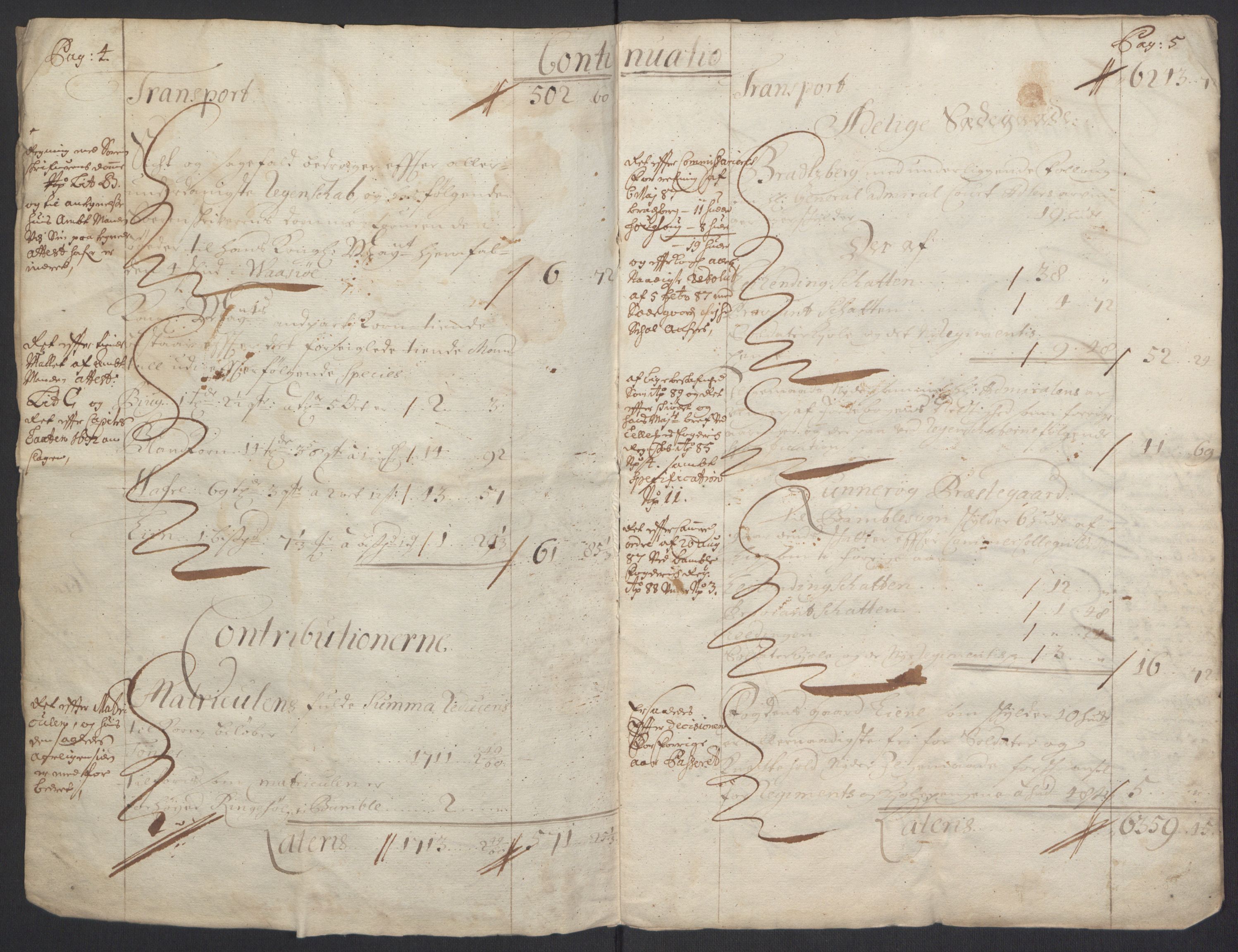 Rentekammeret inntil 1814, Reviderte regnskaper, Fogderegnskap, RA/EA-4092/R34/L2052: Fogderegnskap Bamble, 1692-1693, p. 5