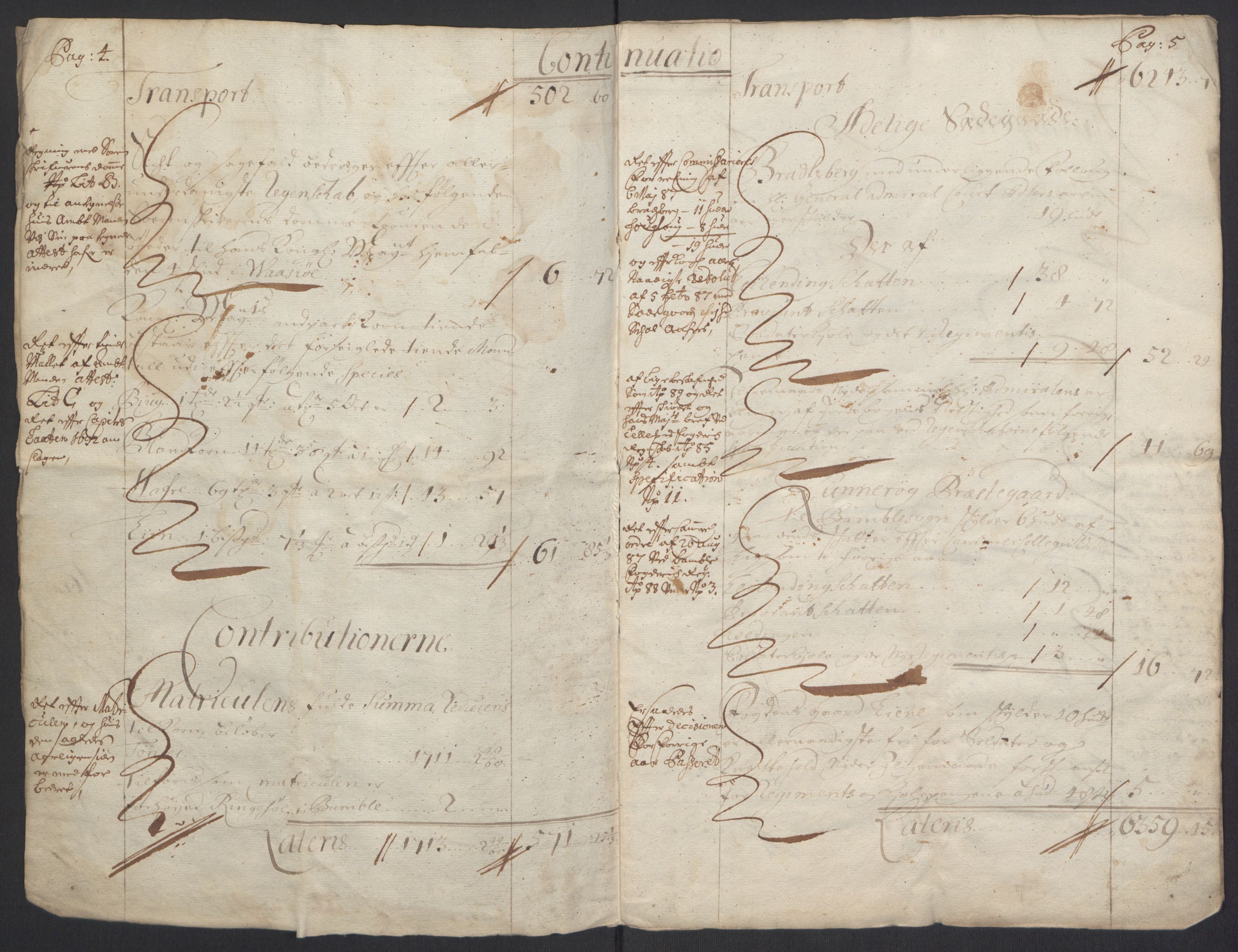 Rentekammeret inntil 1814, Reviderte regnskaper, Fogderegnskap, AV/RA-EA-4092/R34/L2052: Fogderegnskap Bamble, 1692-1693, p. 5