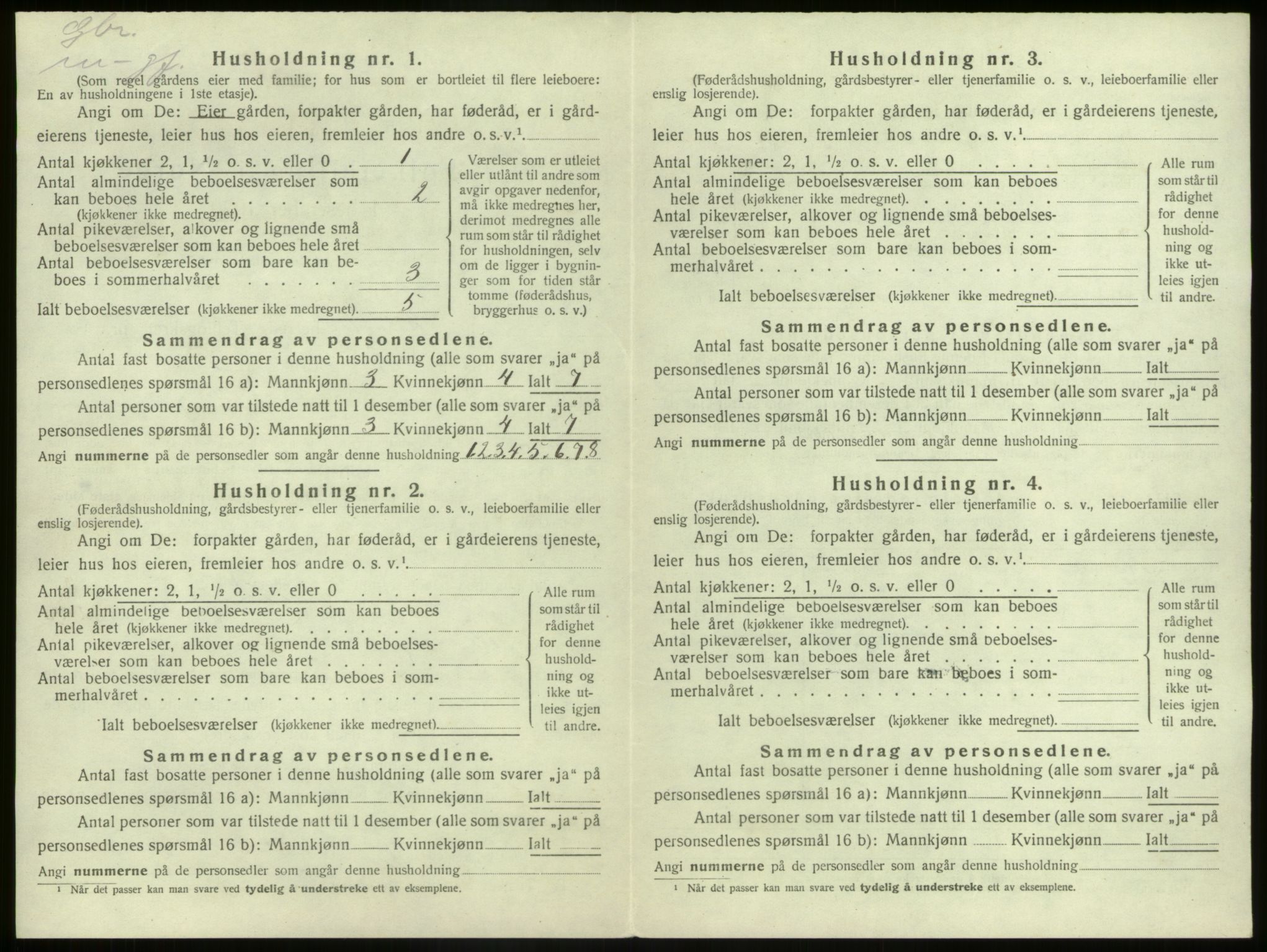 SAB, 1920 census for Kinn, 1920, p. 336