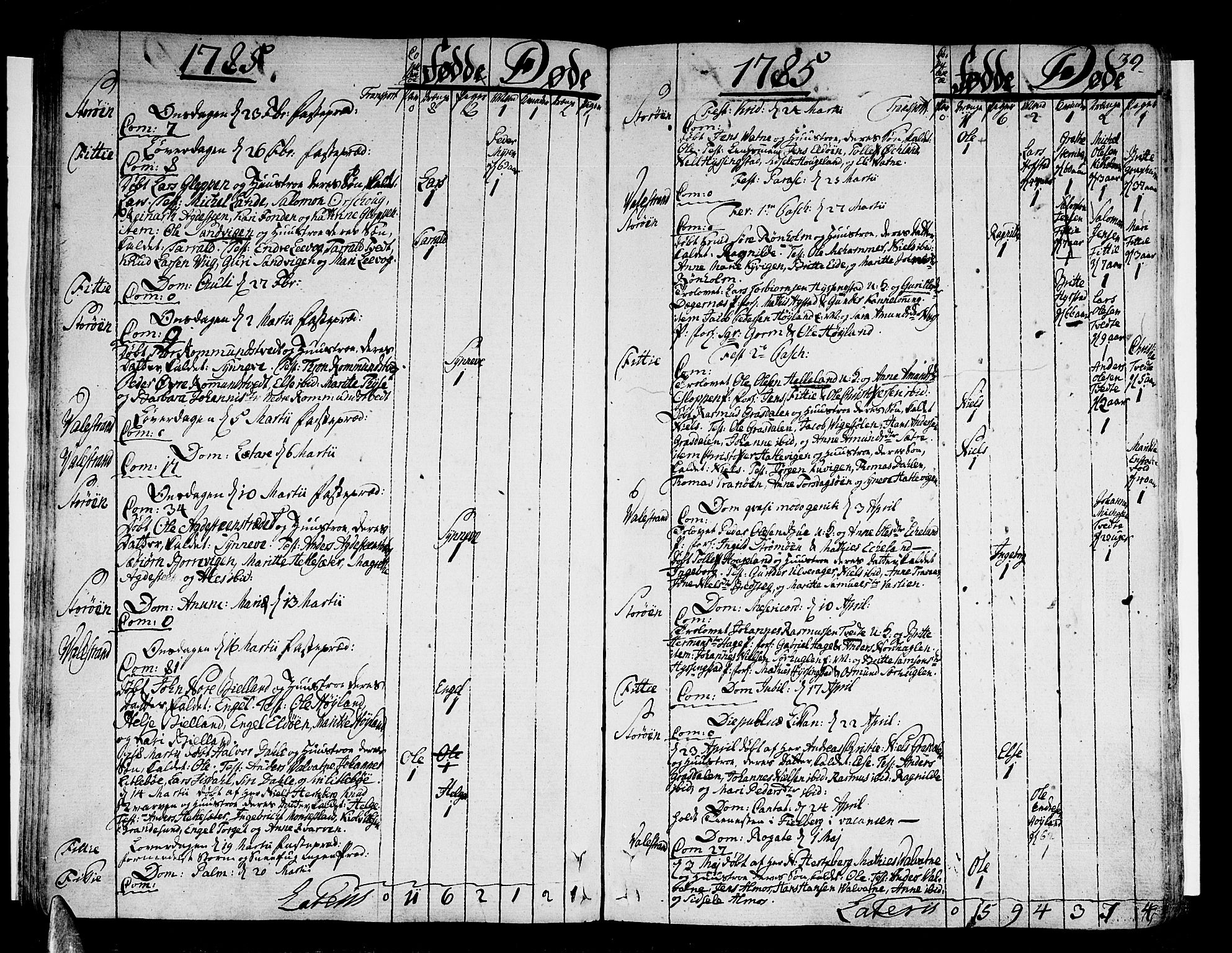 Stord sokneprestembete, SAB/A-78201/H/Haa: Parish register (official) no. A 3, 1778-1800, p. 39