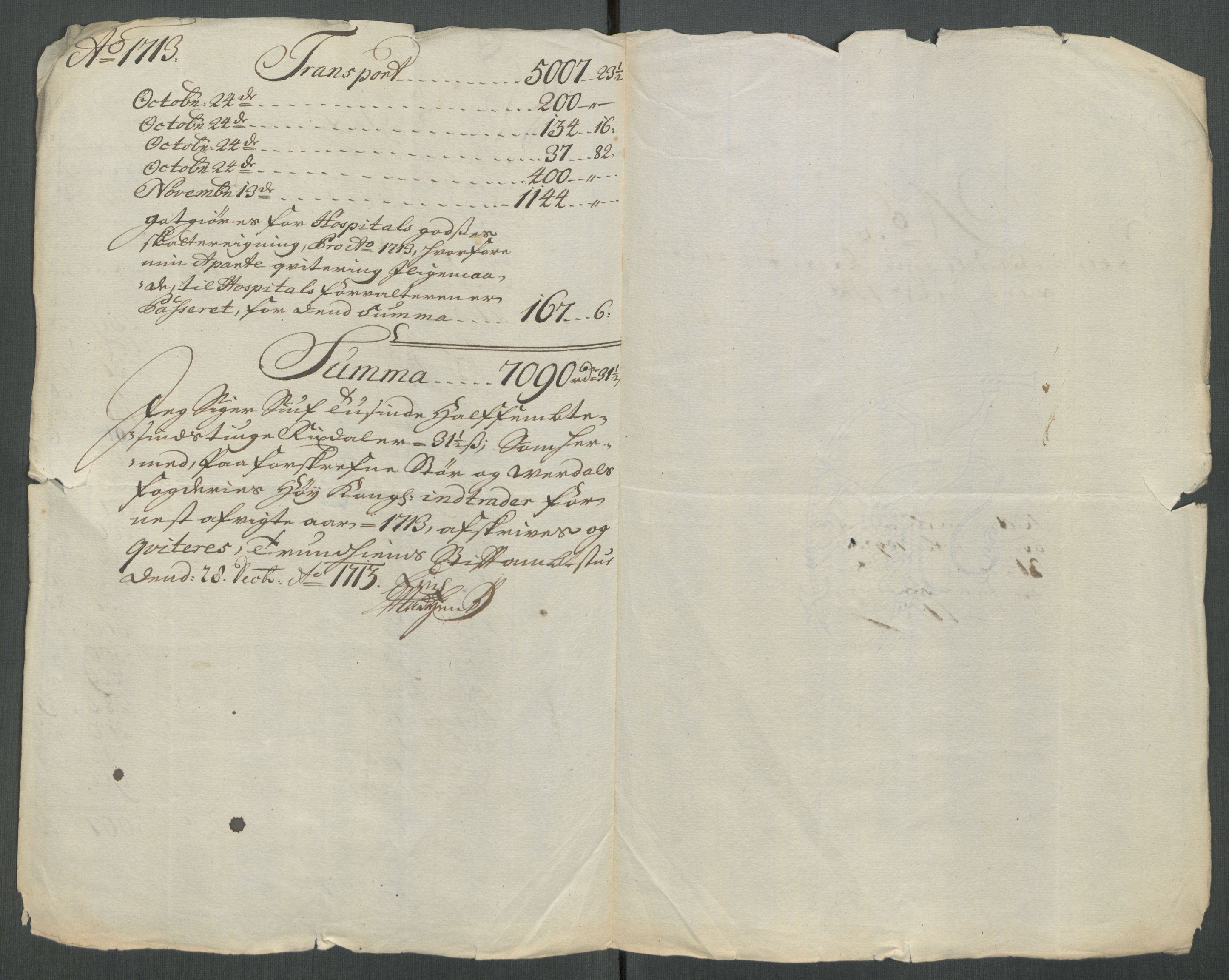 Rentekammeret inntil 1814, Reviderte regnskaper, Fogderegnskap, RA/EA-4092/R62/L4203: Fogderegnskap Stjørdal og Verdal, 1713, p. 313