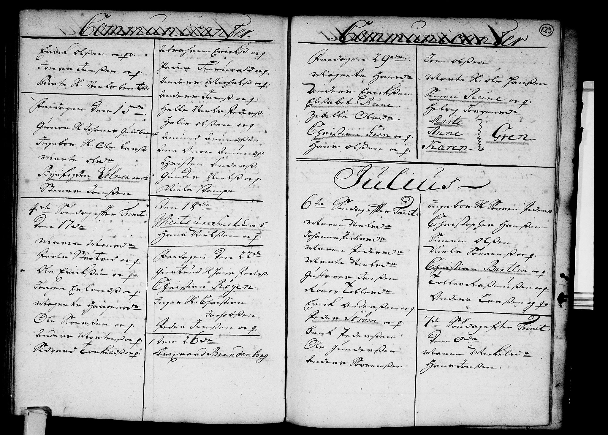 Strømsø kirkebøker, SAKO/A-246/F/Fa/L0003: Parish register (official) no. I 3, 1727-1731, p. 123