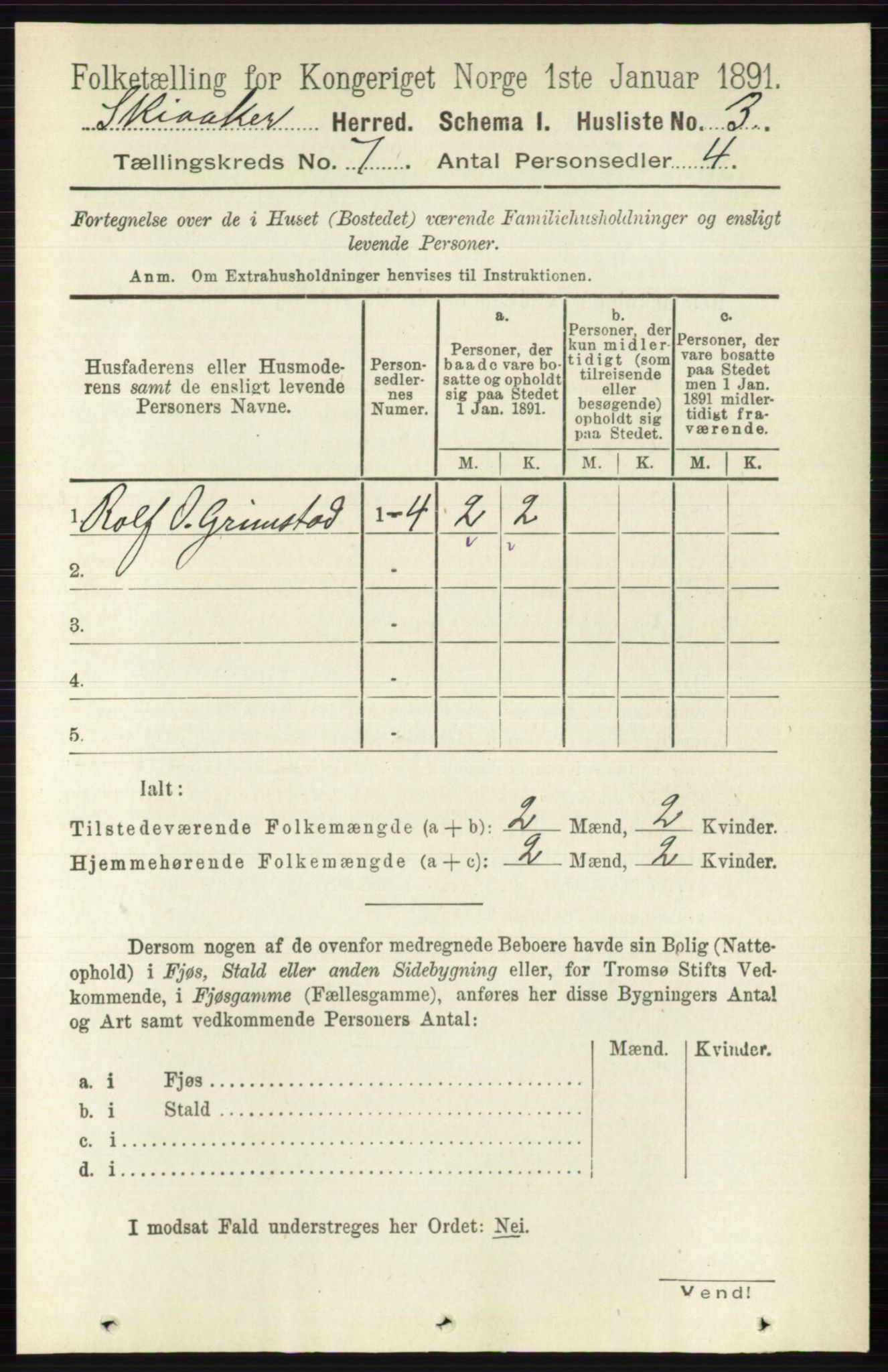 RA, 1891 census for 0513 Skjåk, 1891, p. 2243