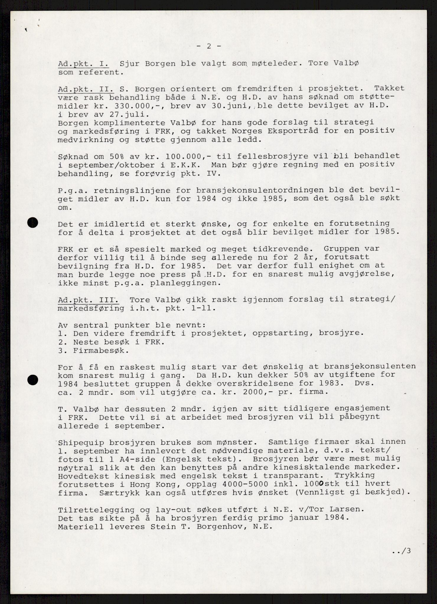 "17-Gruppen Kina", AV/RA-PA-1688/A/L0001: Møtereferater, 1979-1986, p. 39