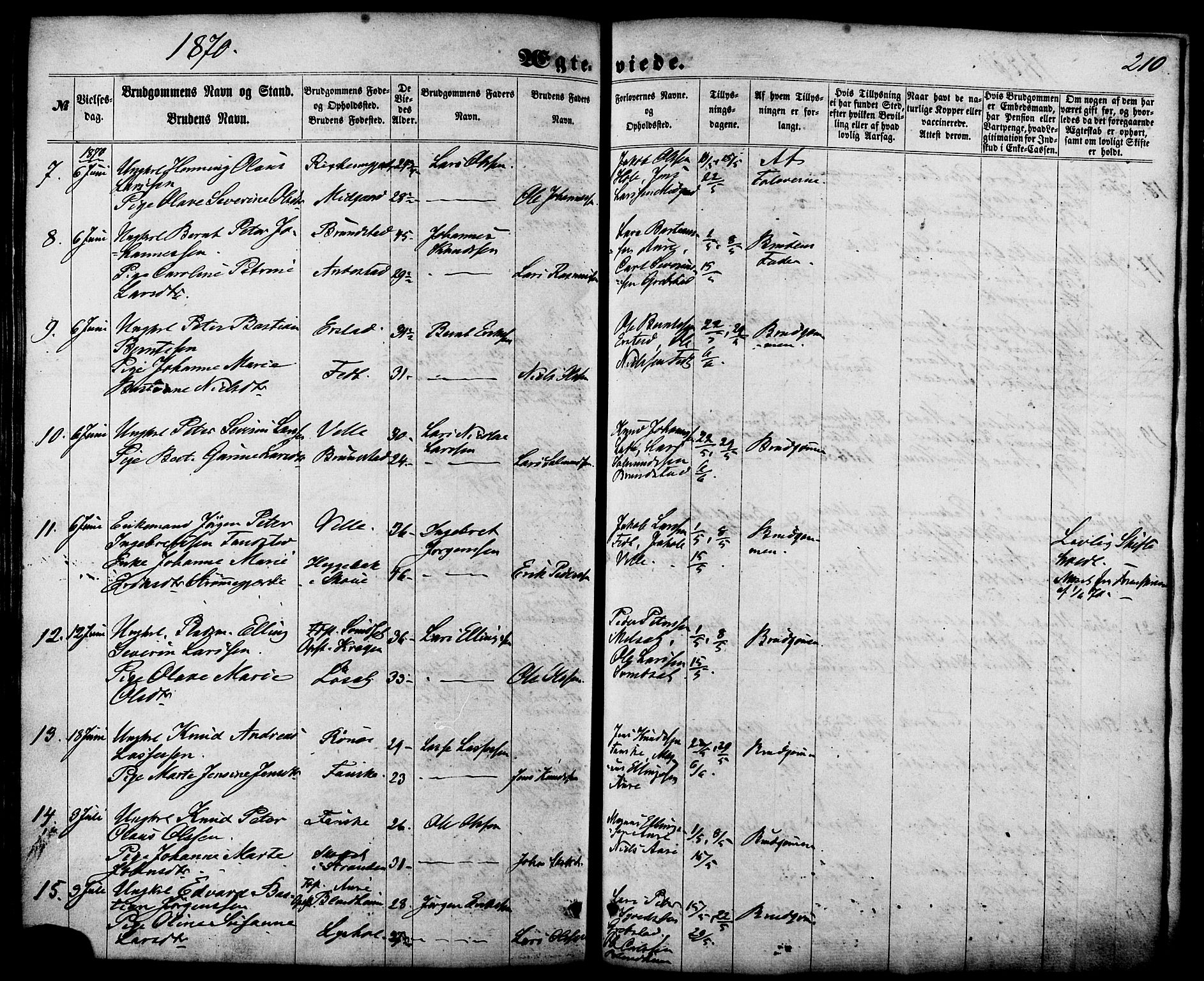 Ministerialprotokoller, klokkerbøker og fødselsregistre - Møre og Romsdal, SAT/A-1454/522/L0314: Parish register (official) no. 522A09, 1863-1877, p. 210
