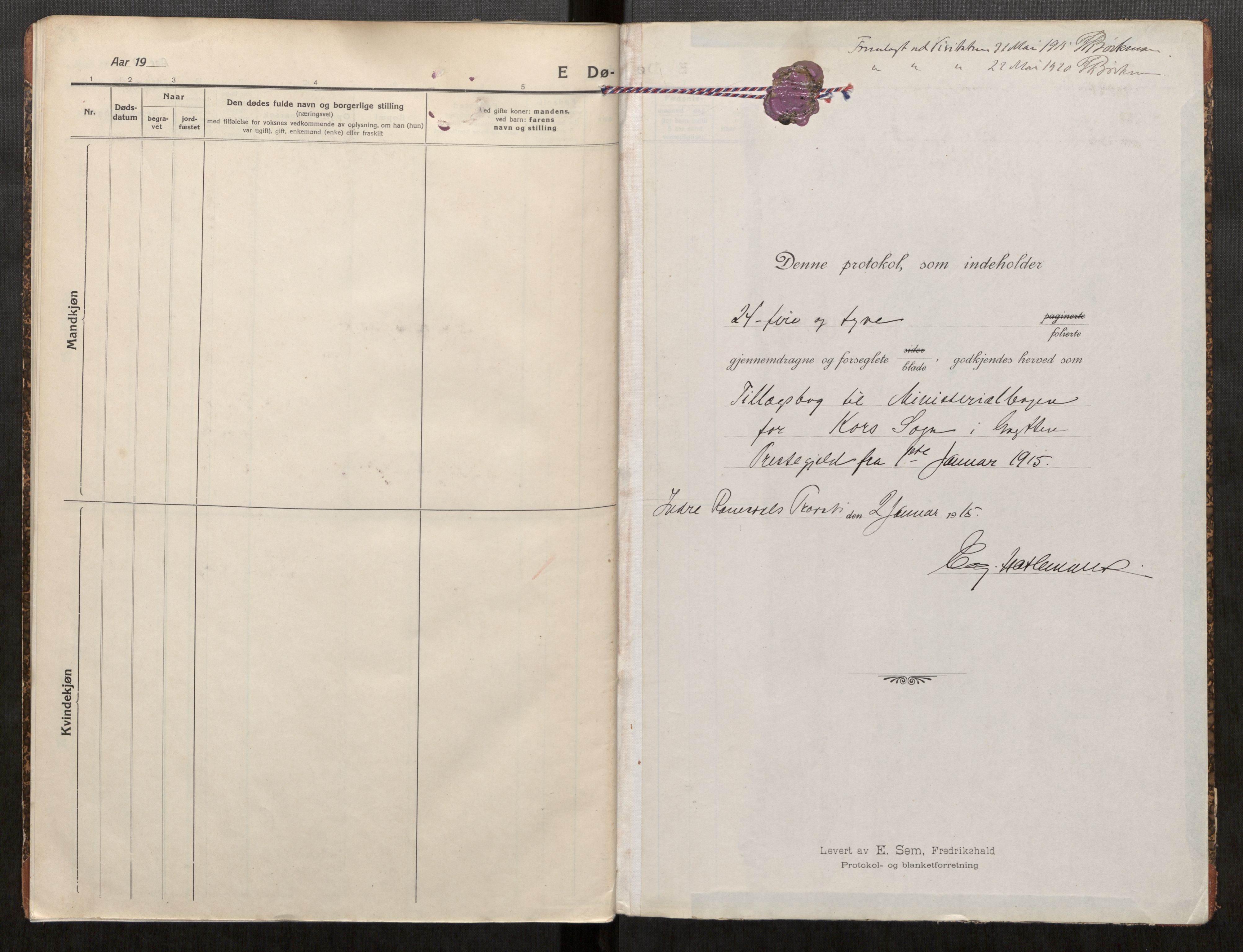 Ministerialprotokoller, klokkerbøker og fødselsregistre - Møre og Romsdal, SAT/A-1454/546/L0600: Parish register (official) no. 546A05, 1915-1920
