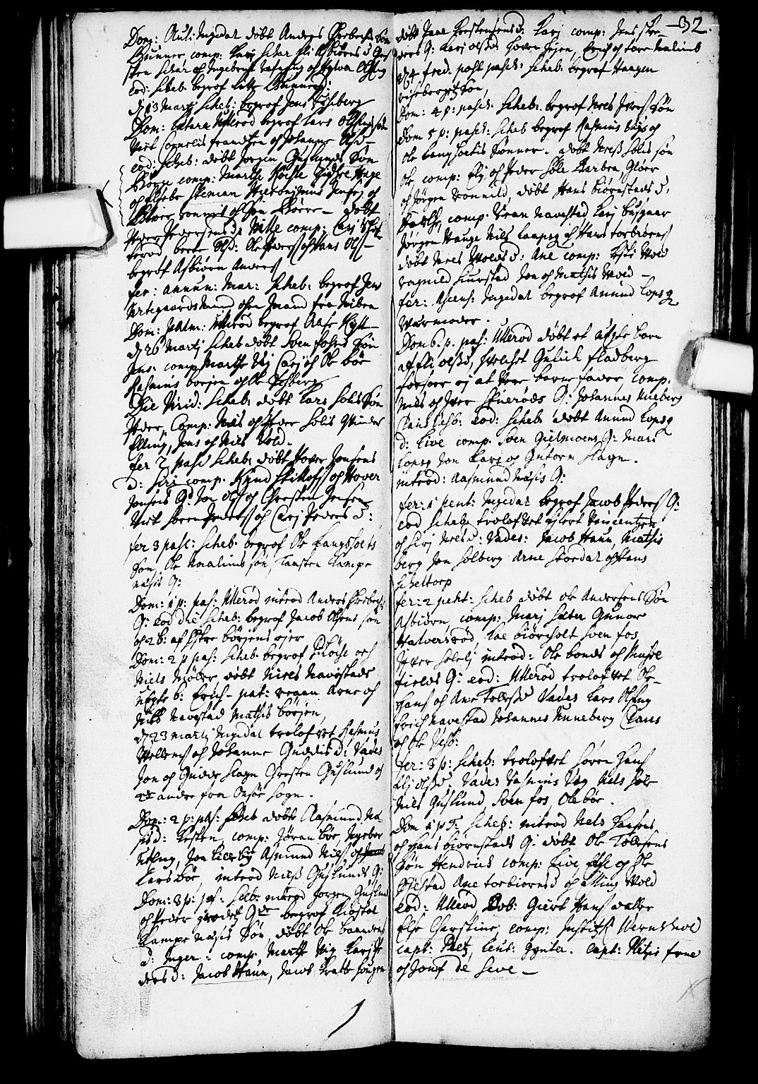 Skjeberg prestekontor Kirkebøker, SAO/A-10923/F/Fa/L0001: Parish register (official) no. I 1, 1702-1725, p. 32