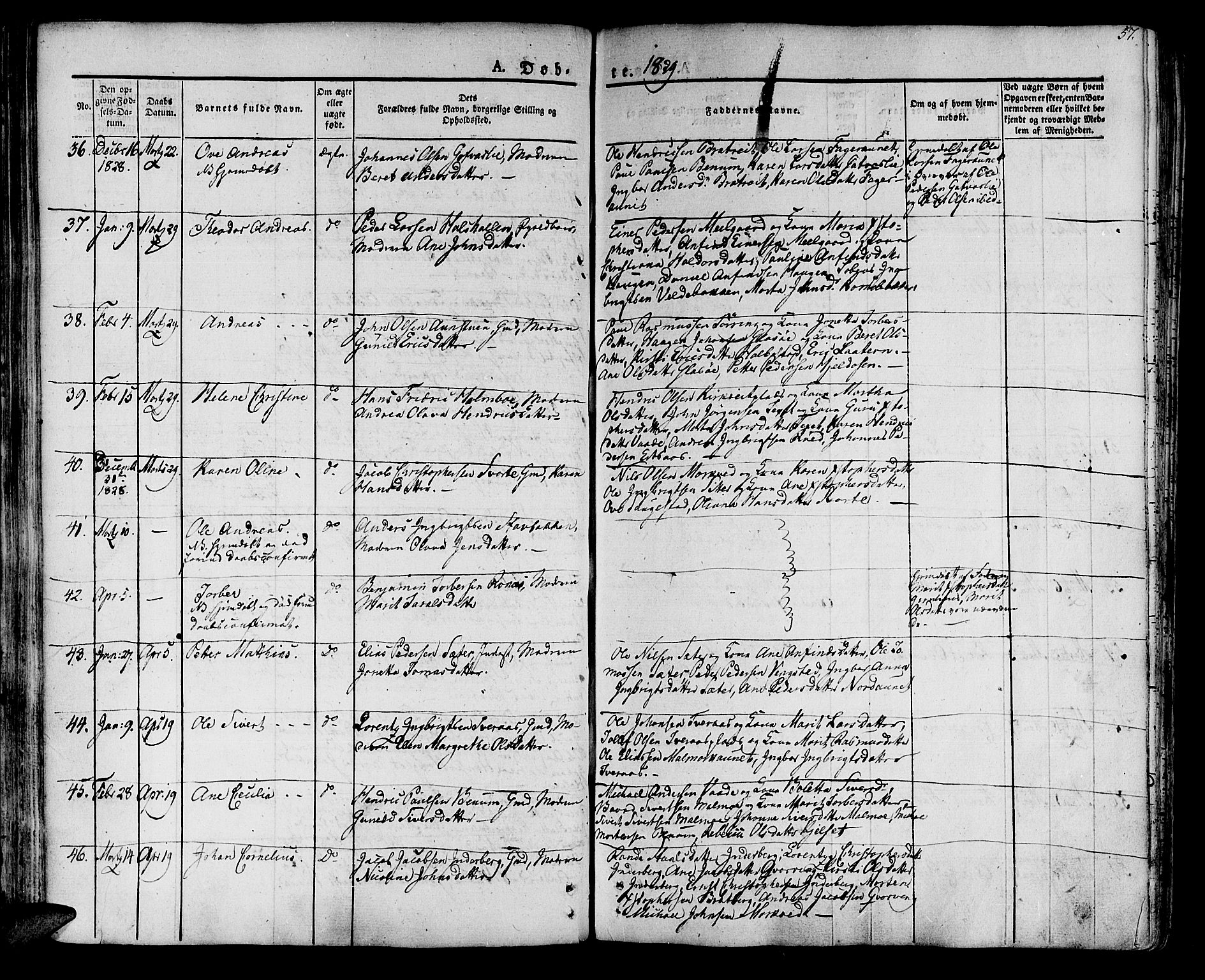 Ministerialprotokoller, klokkerbøker og fødselsregistre - Nord-Trøndelag, AV/SAT-A-1458/741/L0390: Parish register (official) no. 741A04, 1822-1836, p. 57