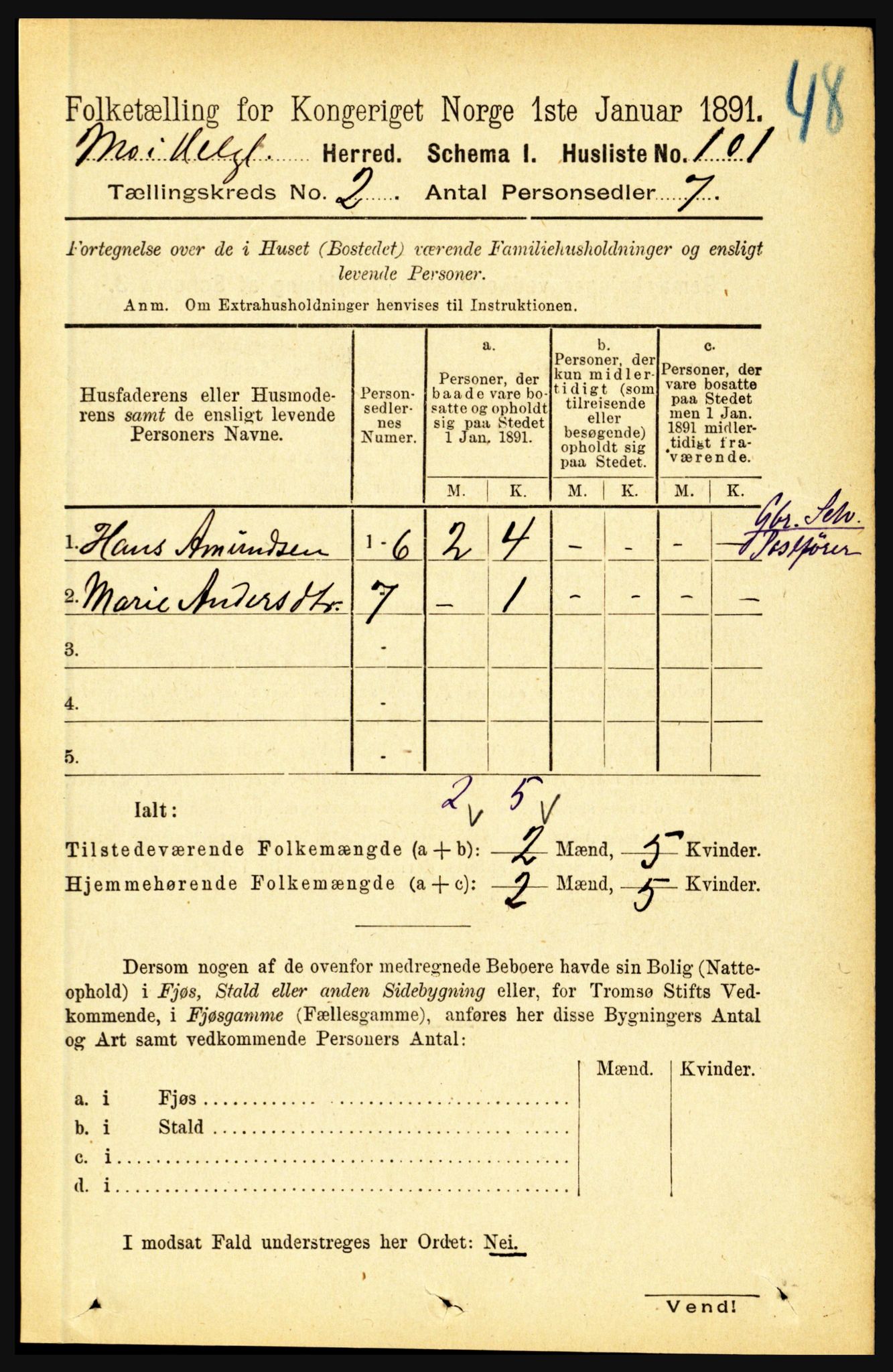 RA, 1891 census for 1833 Mo, 1891, p. 530