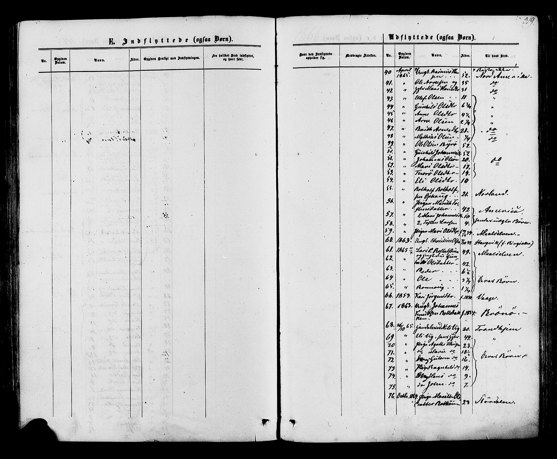 Lom prestekontor, AV/SAH-PREST-070/K/L0007: Parish register (official) no. 7, 1863-1884, p. 319