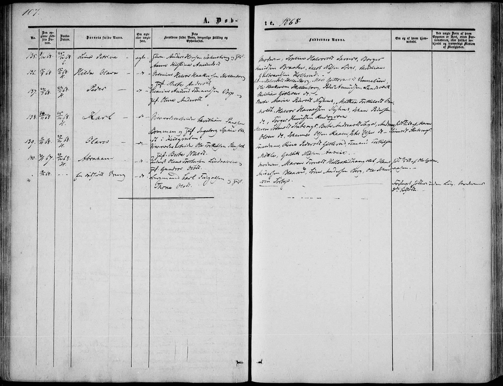 Sandsvær kirkebøker, AV/SAKO-A-244/F/Fa/L0006: Parish register (official) no. I 6, 1857-1868, p. 107