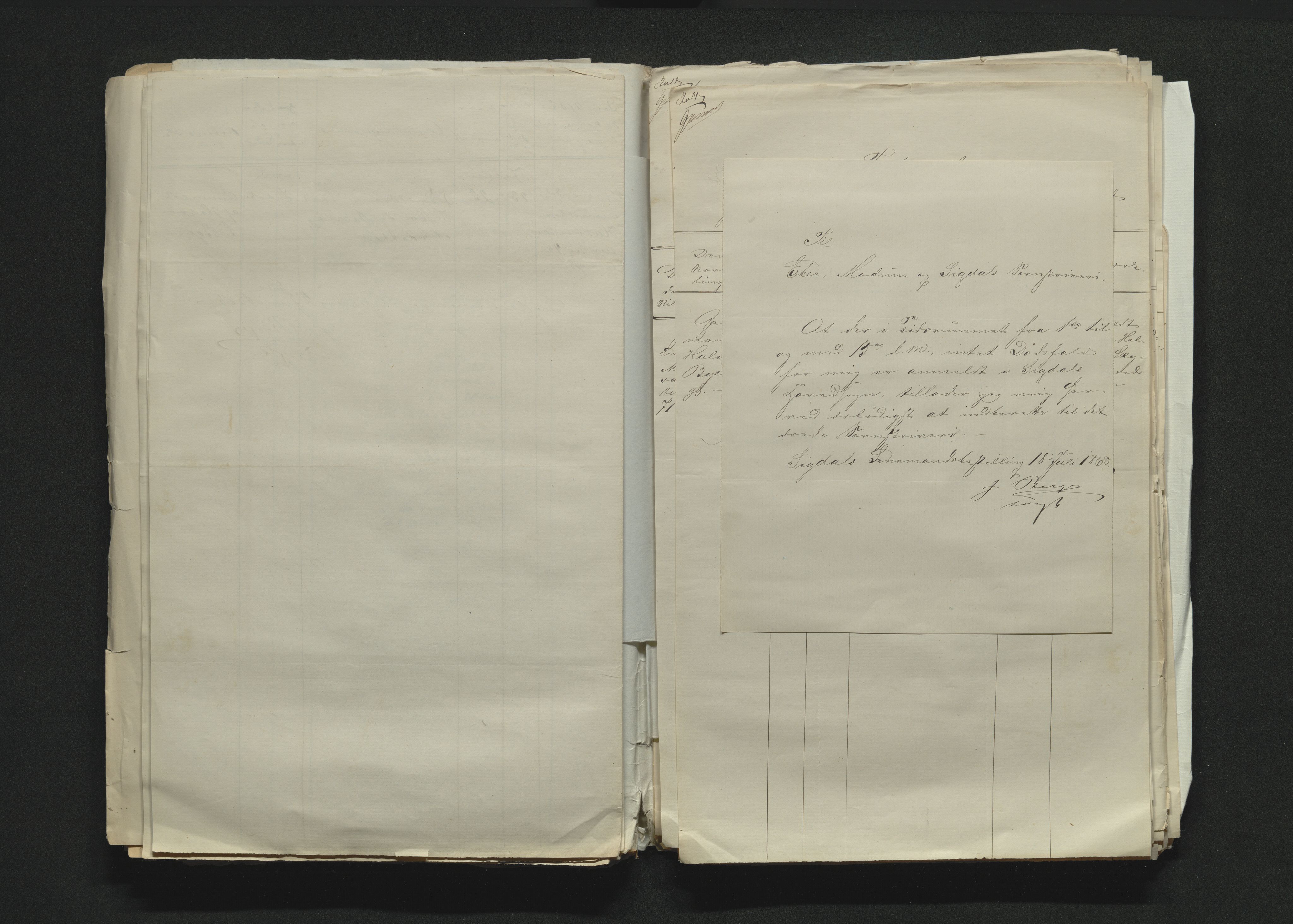 Eiker, Modum og Sigdal sorenskriveri, AV/SAKO-A-123/H/Ha/Hab/L0012: Dødsfallsmeldinger, 1866-1869, p. 447