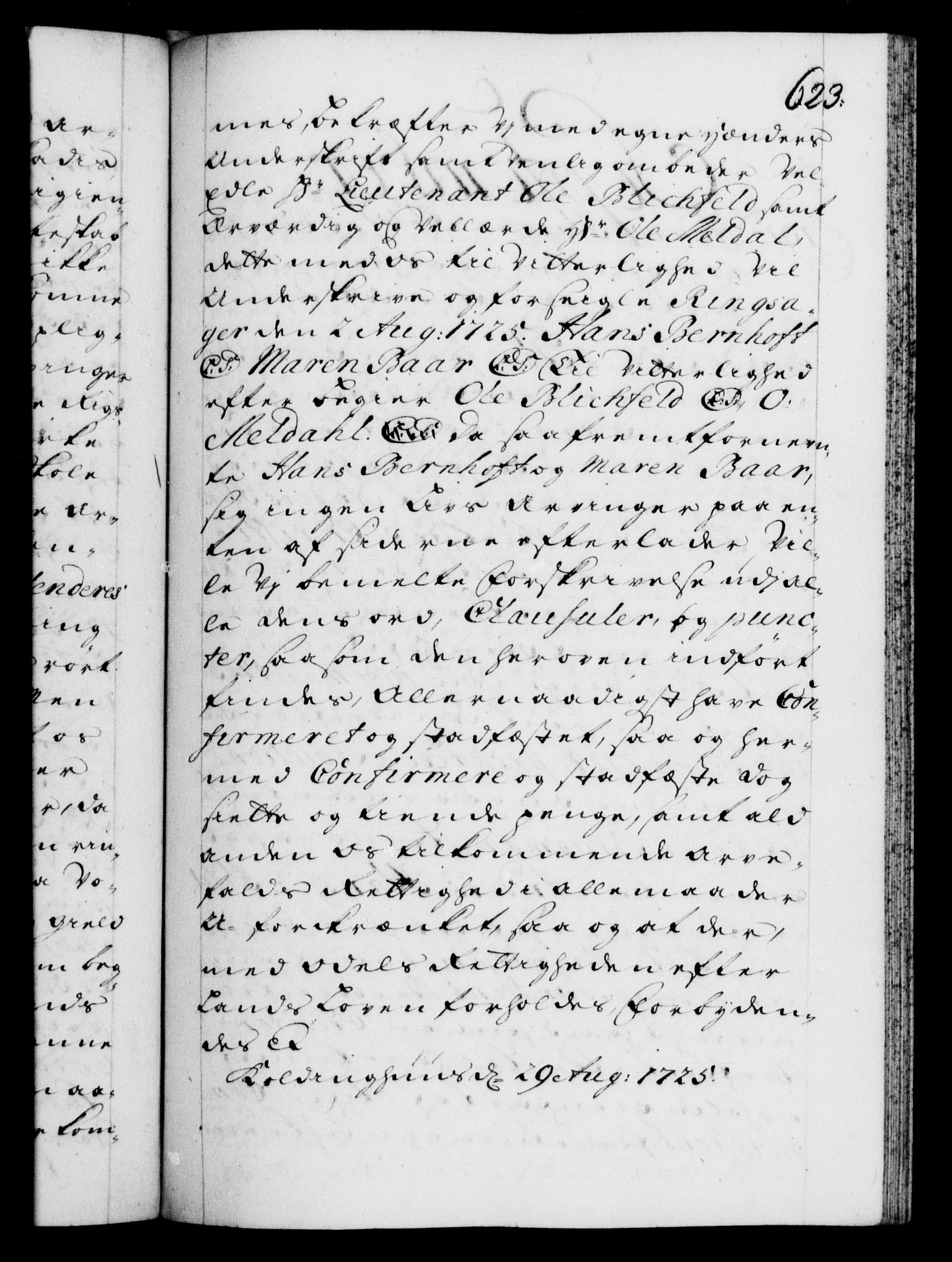 Danske Kanselli 1572-1799, RA/EA-3023/F/Fc/Fca/Fcaa/L0024: Norske registre, 1723-1725, p. 623a