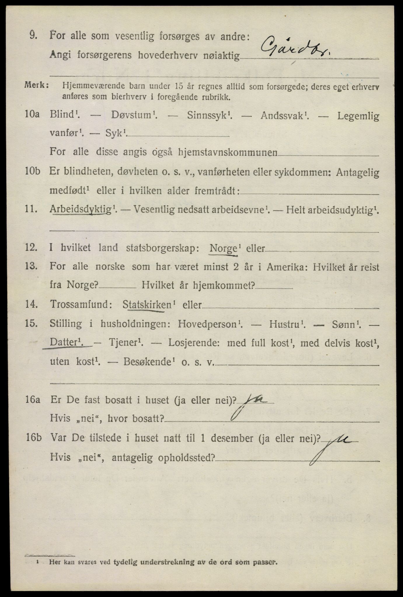 SAKO, 1920 census for Stokke, 1920, p. 12213