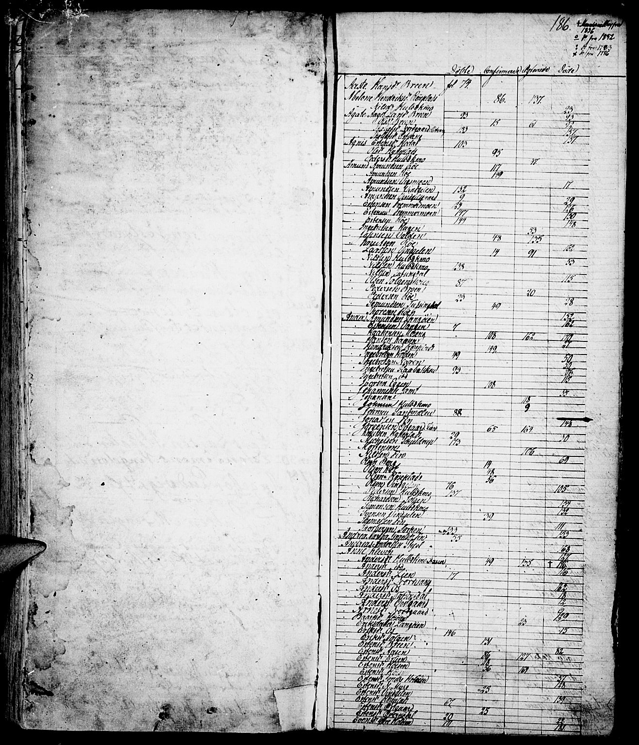 Tolga prestekontor, SAH/PREST-062/K/L0002: Parish register (official) no. 2, 1768-1786, p. 186