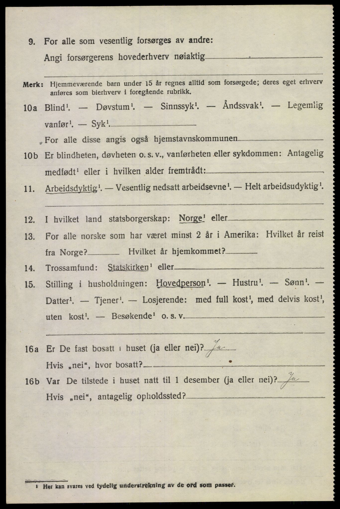 SAKO, 1920 census for Våle, 1920, p. 2287