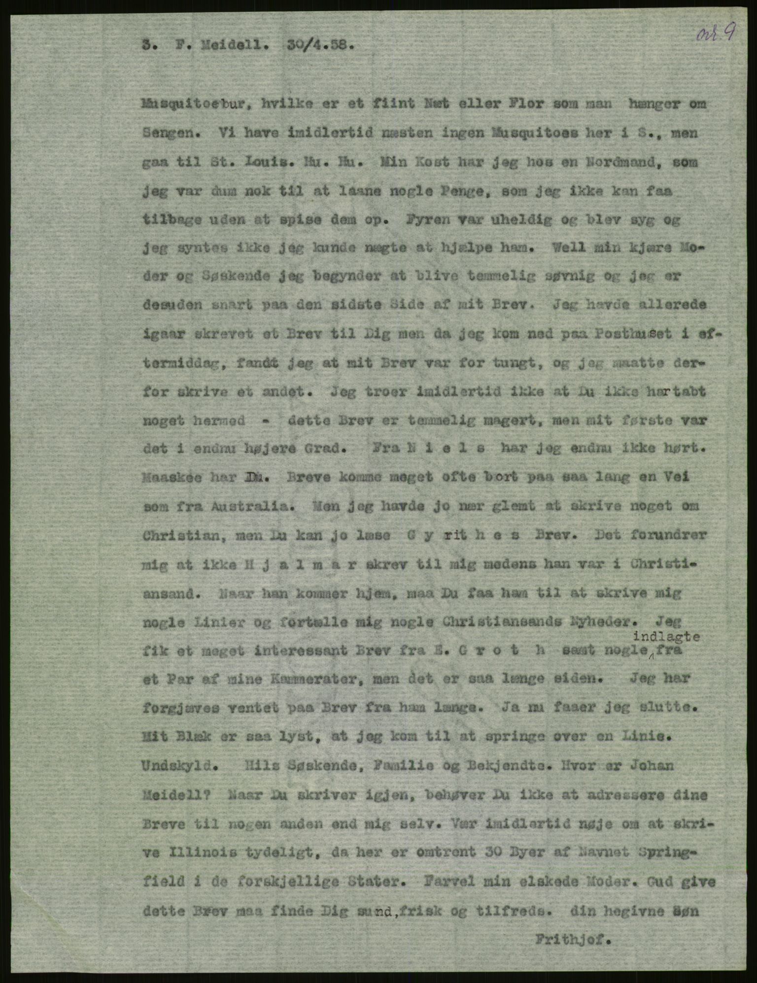 Samlinger til kildeutgivelse, Amerikabrevene, RA/EA-4057/F/L0003: Innlån fra Oslo: Hals - Steen, 1838-1914, p. 483