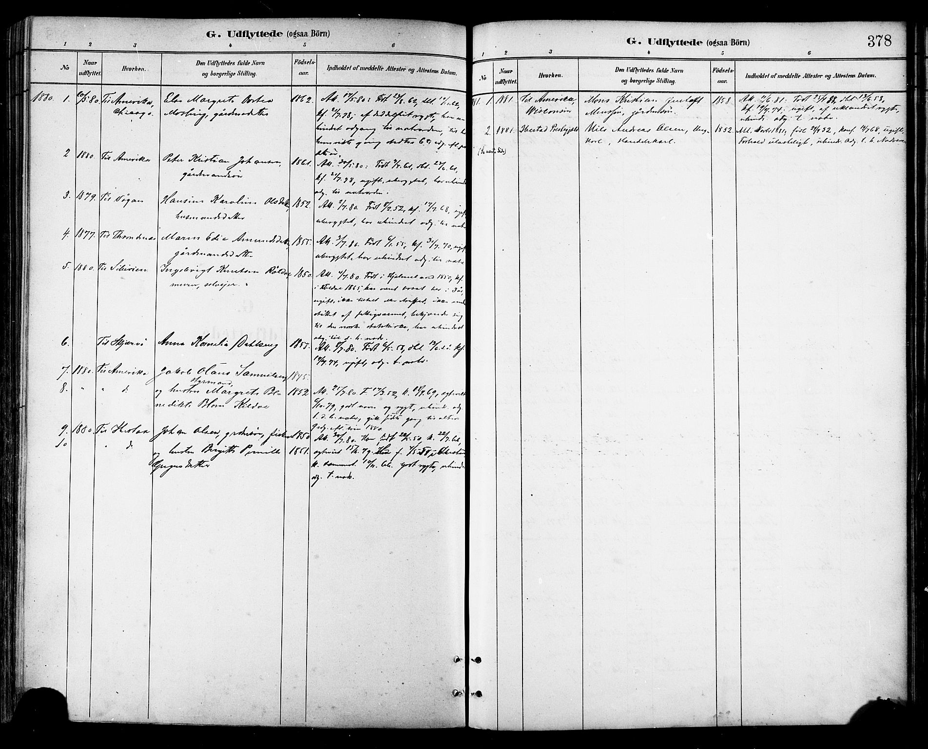 Ministerialprotokoller, klokkerbøker og fødselsregistre - Nordland, AV/SAT-A-1459/866/L0938: Parish register (official) no. 866A01, 1879-1893, p. 378