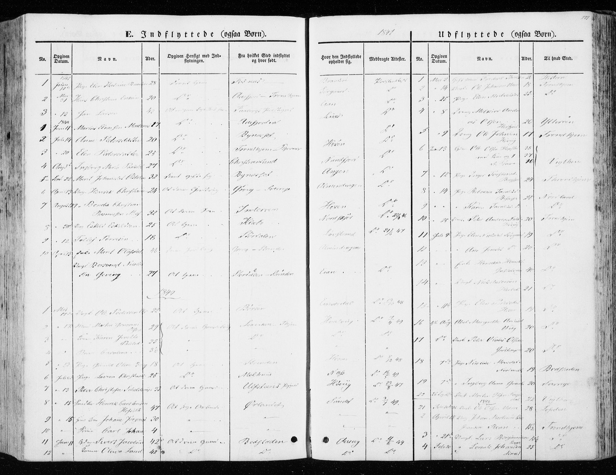 Ministerialprotokoller, klokkerbøker og fødselsregistre - Sør-Trøndelag, SAT/A-1456/657/L0704: Parish register (official) no. 657A05, 1846-1857, p. 277