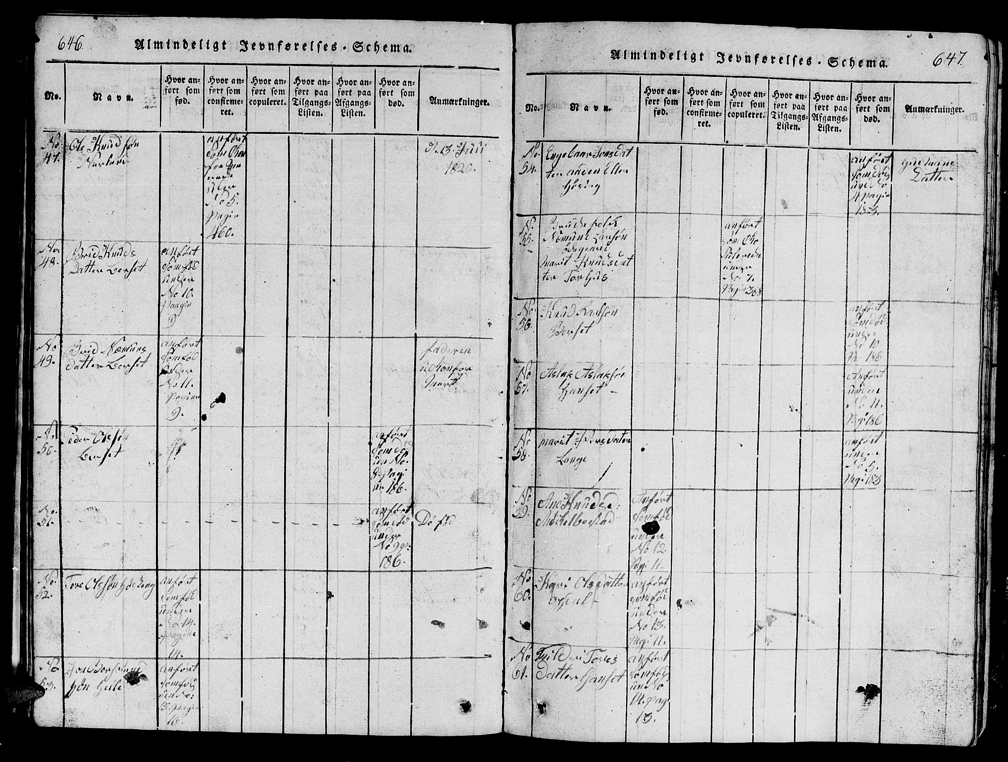 Ministerialprotokoller, klokkerbøker og fødselsregistre - Møre og Romsdal, AV/SAT-A-1454/554/L0644: Parish register (copy) no. 554C01, 1818-1851, p. 646-647