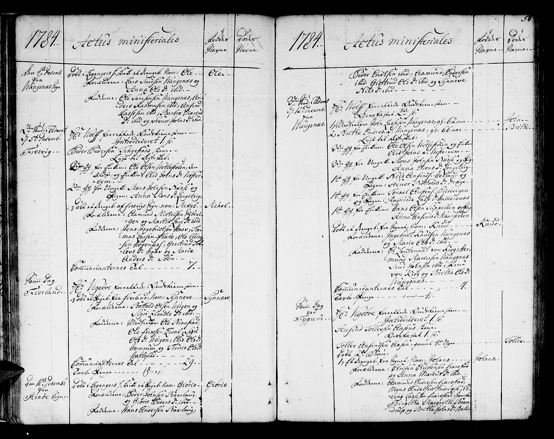 Leikanger sokneprestembete, AV/SAB-A-81001/H/Haa/Haaa/L0004: Parish register (official) no. A 4, 1770-1791, p. 58