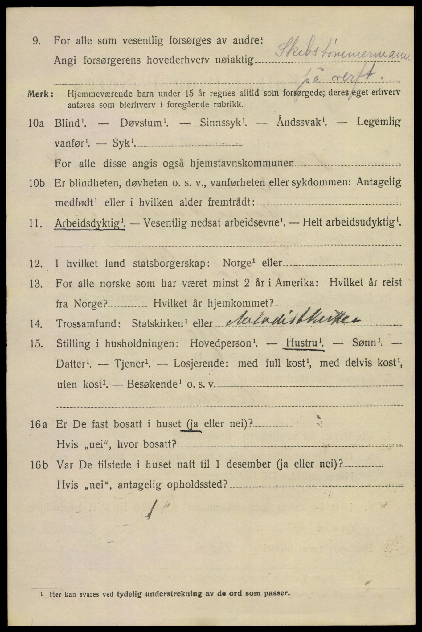 SAKO, 1920 census for Porsgrunn, 1920, p. 18904