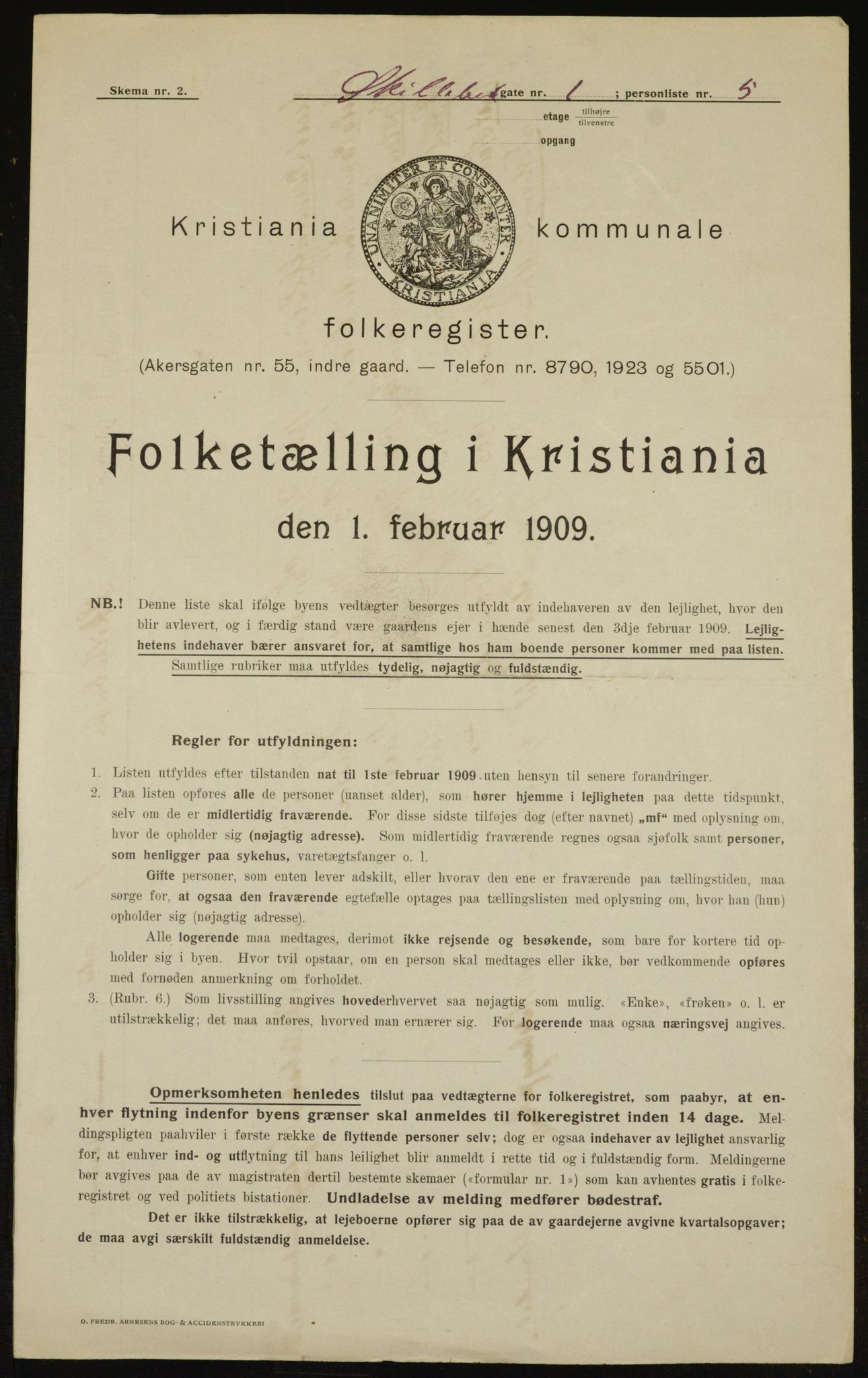 OBA, Municipal Census 1909 for Kristiania, 1909, p. 86502