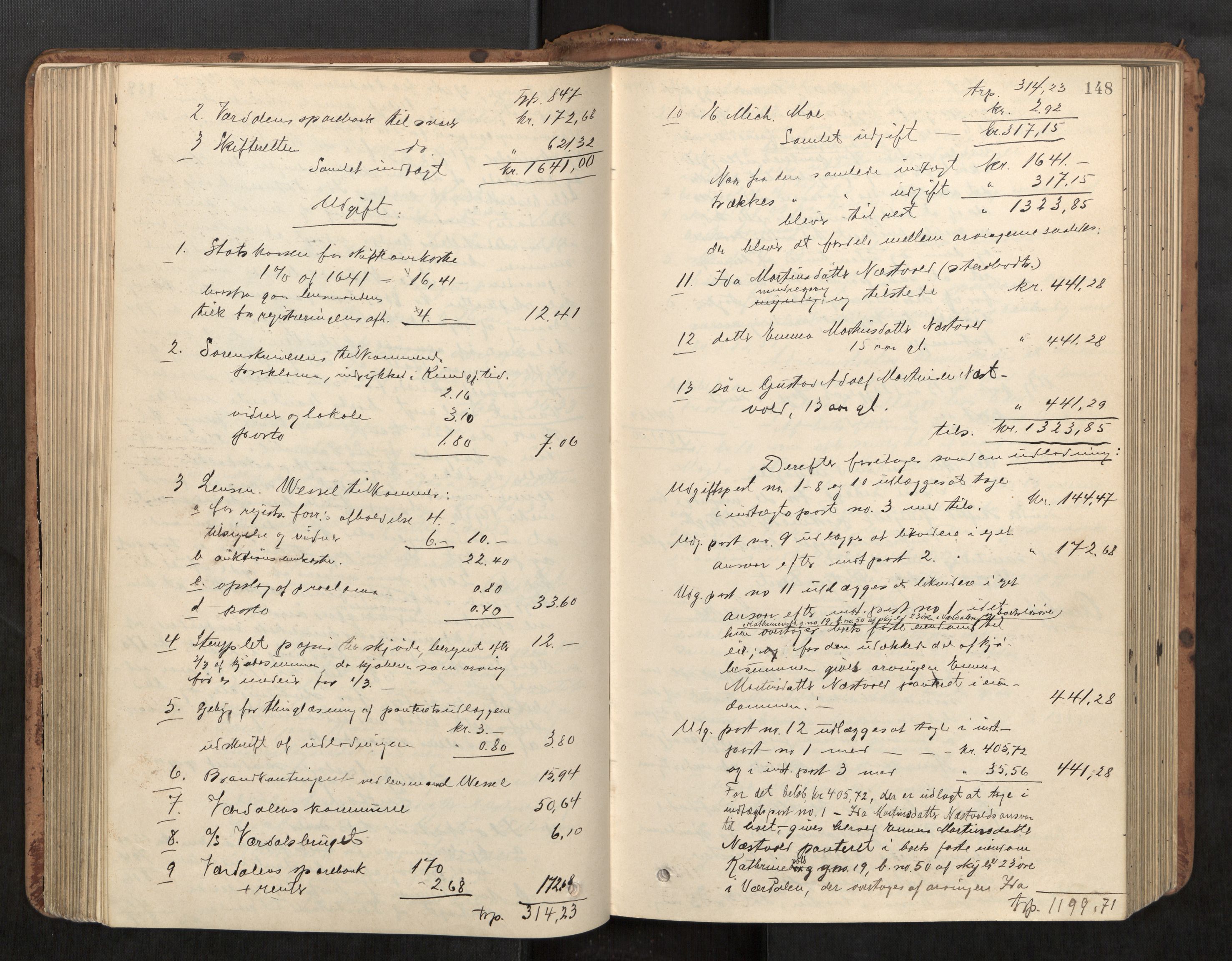 Stjør- og Verdal sorenskriveri, AV/SAT-A-4167/1/3/3A/L0048: Skifteslutningsprotokoll, 1901-1907, p. 148