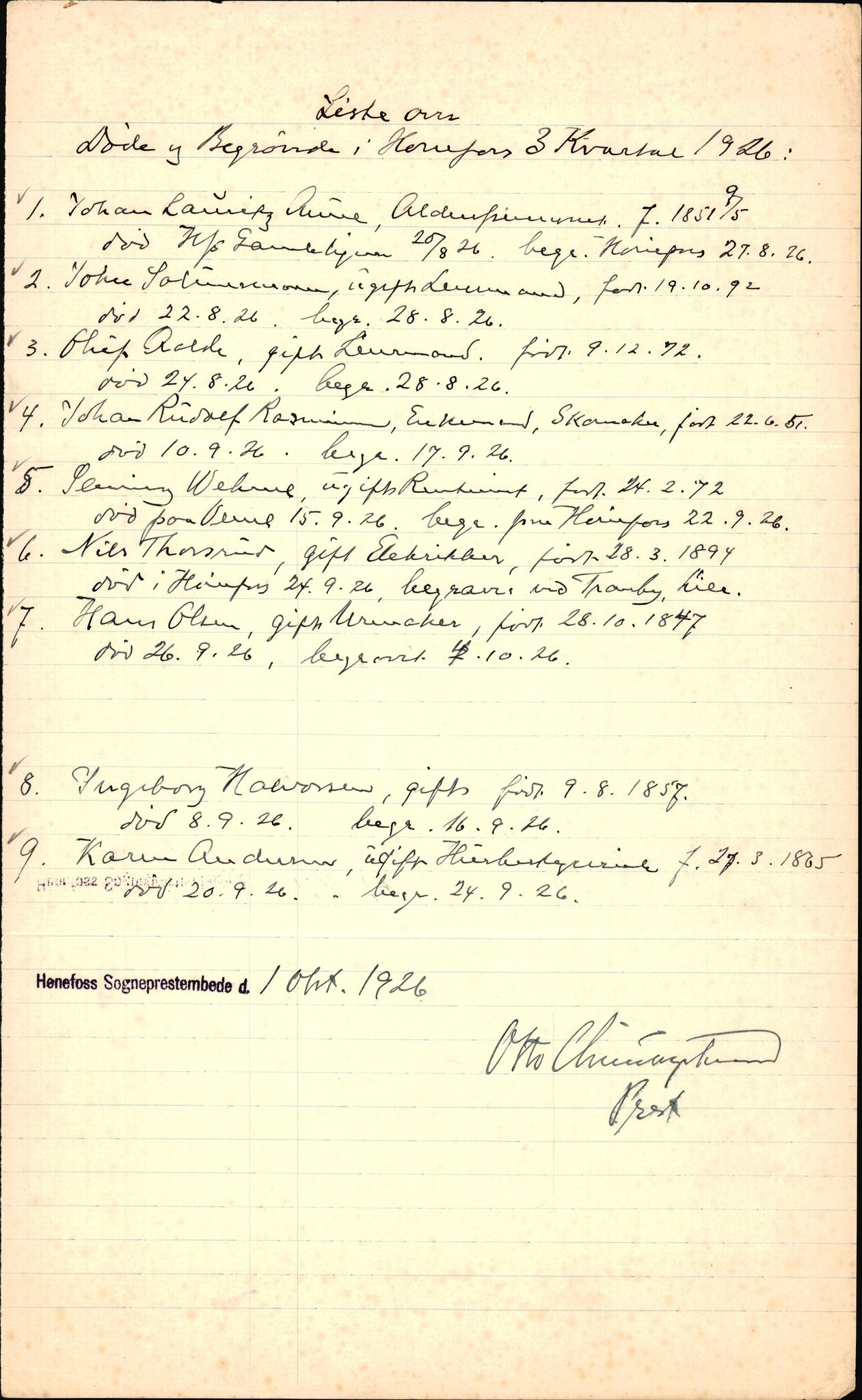 Ringerike sorenskriveri, AV/SAKO-A-105/H/Ha/Hab/L0045: Dødsfallslister Hønefoss, 1914-1940