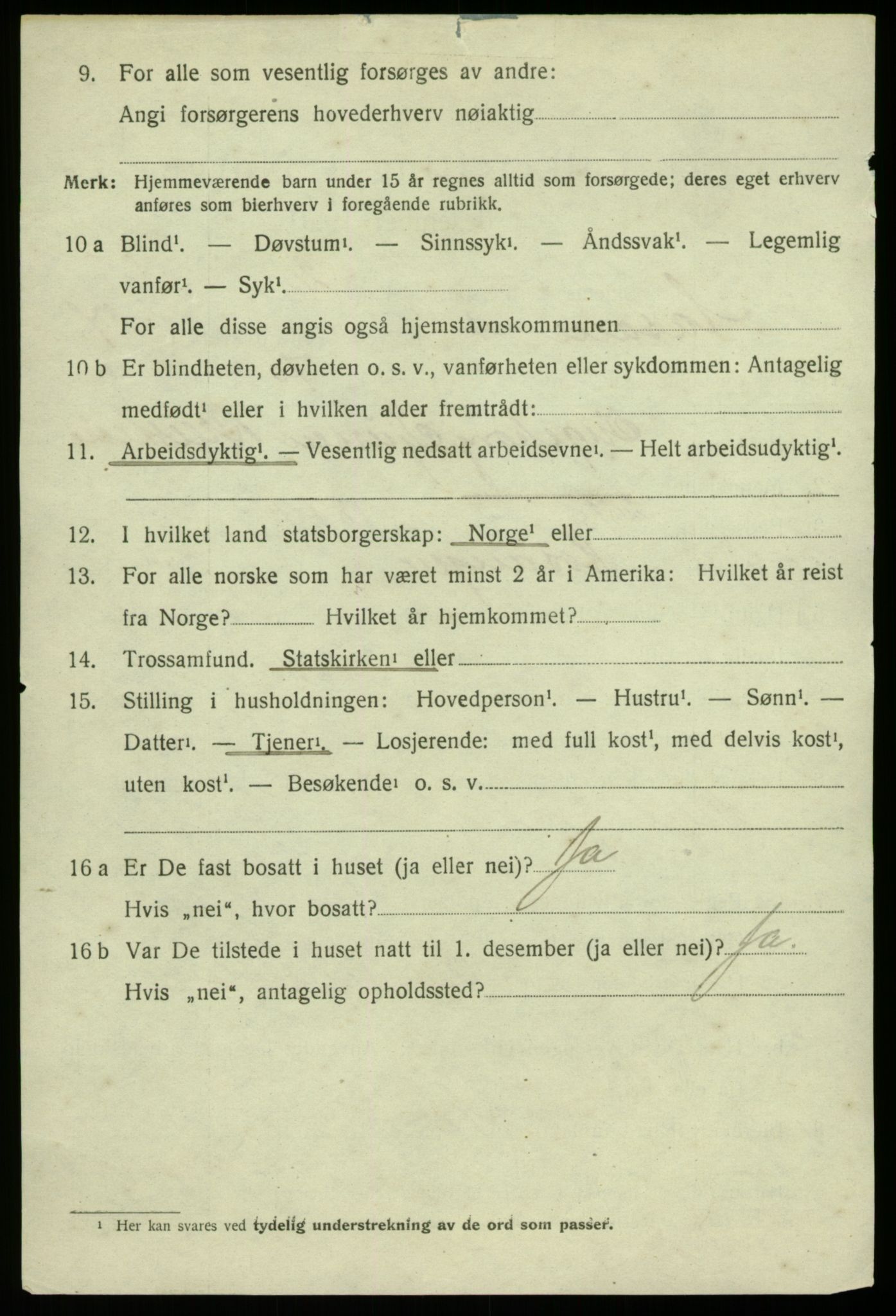 SAB, 1920 census for Åsane, 1920, p. 5108