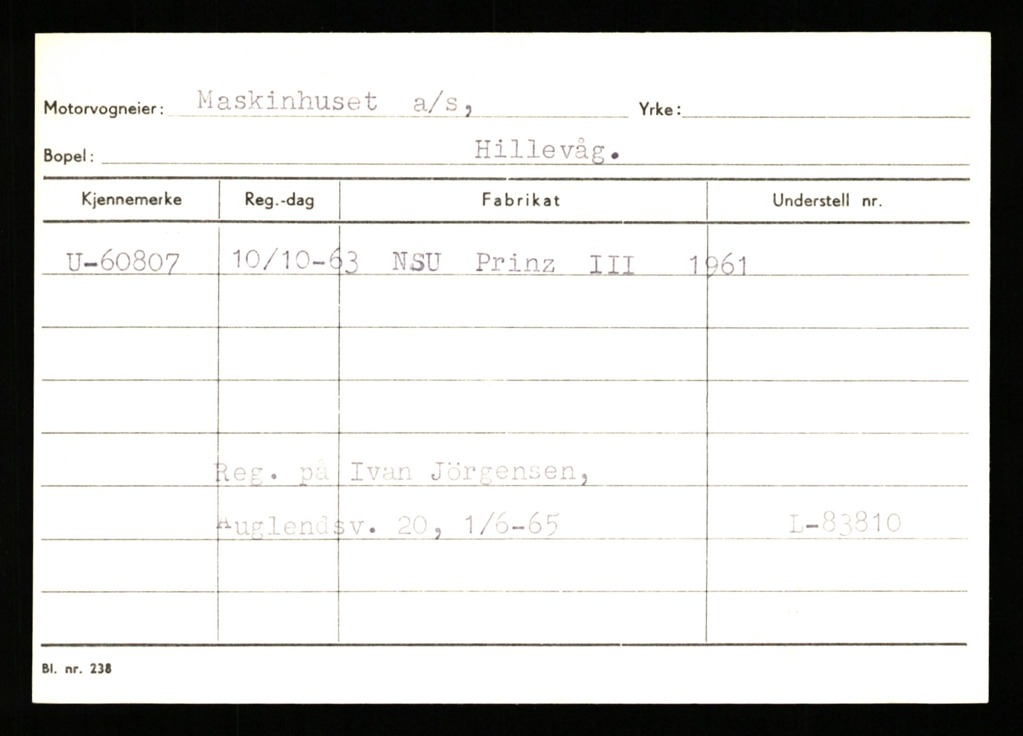 Stavanger trafikkstasjon, AV/SAST-A-101942/0/G/L0007: Registreringsnummer: 49019 - 67460, 1930-1971, p. 2413