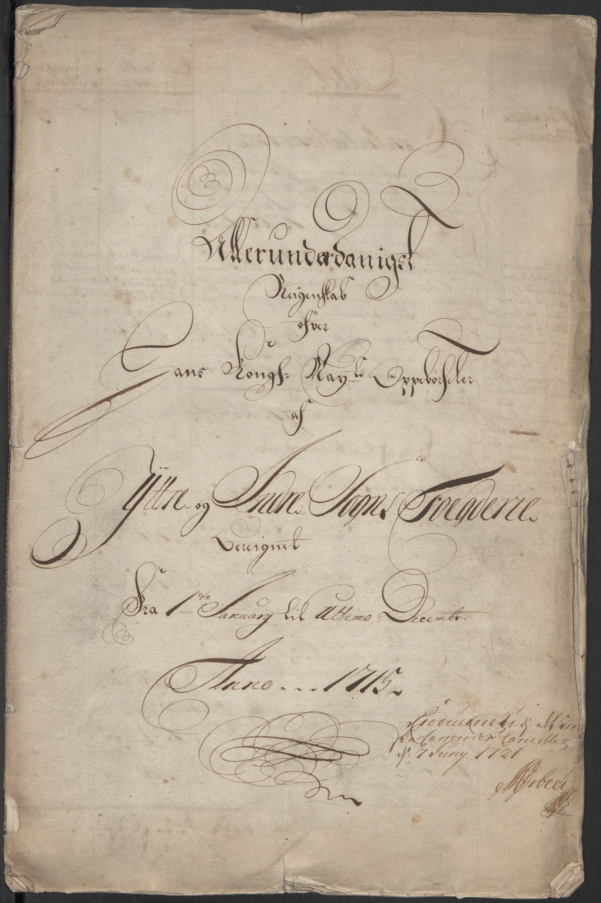 Rentekammeret inntil 1814, Reviderte regnskaper, Fogderegnskap, RA/EA-4092/R52/L3320: Fogderegnskap Sogn, 1715-1716, p. 4
