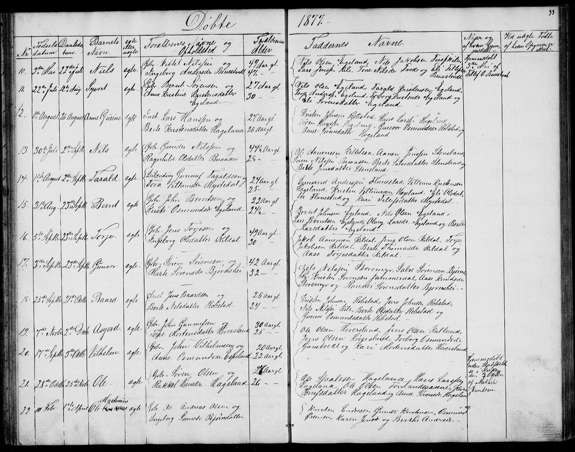 Vennesla sokneprestkontor, AV/SAK-1111-0045/Fb/Fba/L0002: Parish register (copy) no. B 2, 1859-1889, p. 33