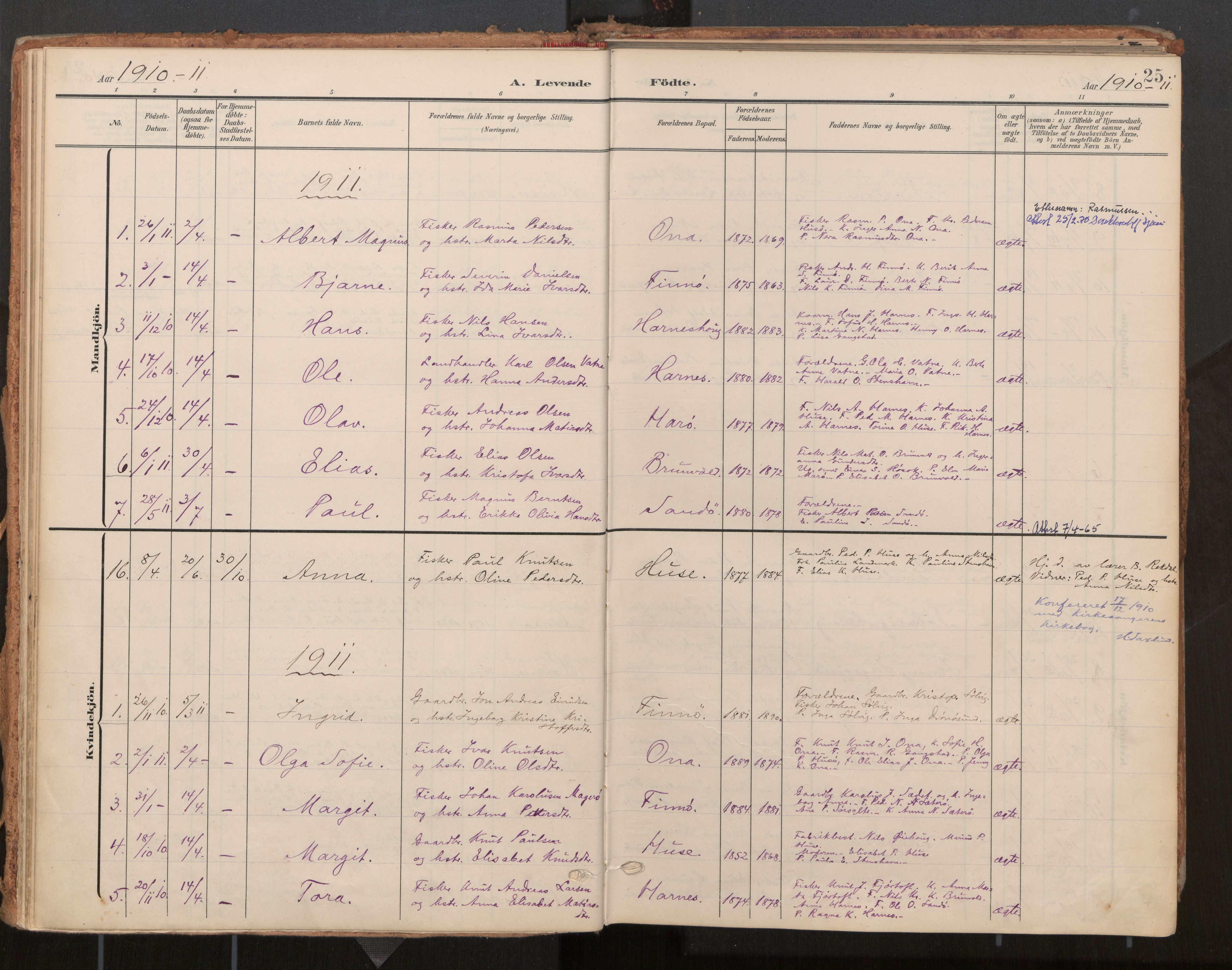 Ministerialprotokoller, klokkerbøker og fødselsregistre - Møre og Romsdal, SAT/A-1454/561/L0730: Parish register (official) no. 561A04, 1901-1929, p. 25