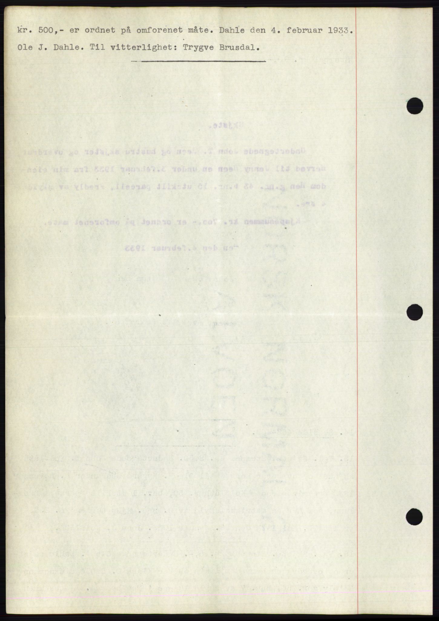 Romsdal sorenskriveri, AV/SAT-A-4149/1/2/2C/L0062: Mortgage book no. 56, 1932-1933, Deed date: 15.02.1933