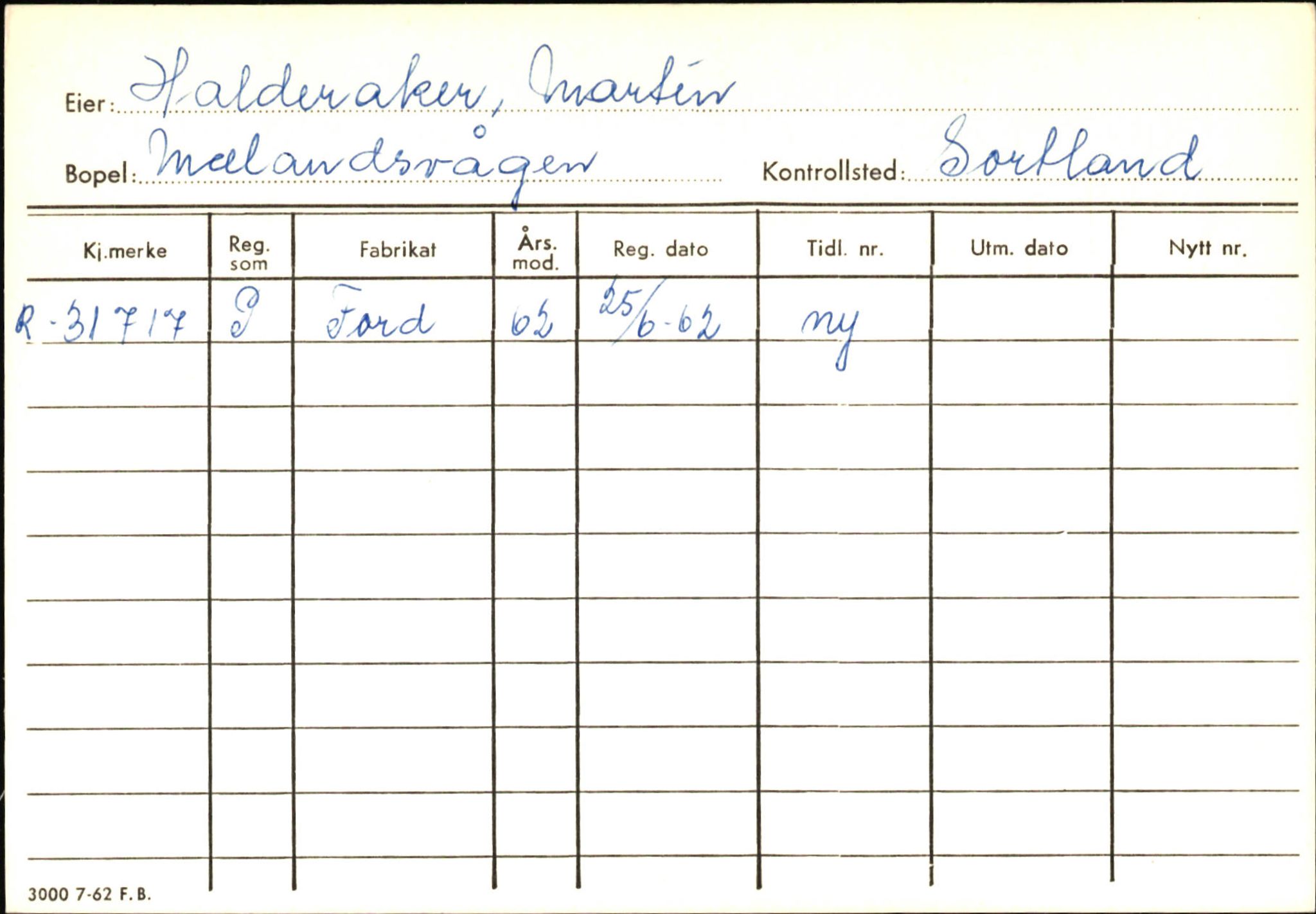 Statens vegvesen, Hordaland vegkontor, SAB/A-5201/2/Ha/L0018: R-eierkort H, 1920-1971, p. 3
