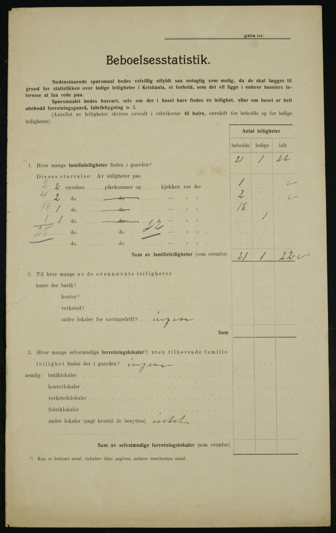 OBA, Municipal Census 1910 for Kristiania, 1910, p. 29856