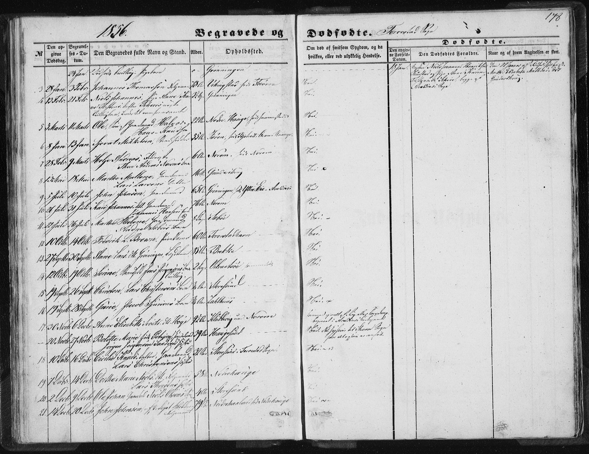 Torvastad sokneprestkontor, SAST/A -101857/H/Ha/Haa/L0008: Parish register (official) no. A 8, 1847-1856, p. 178