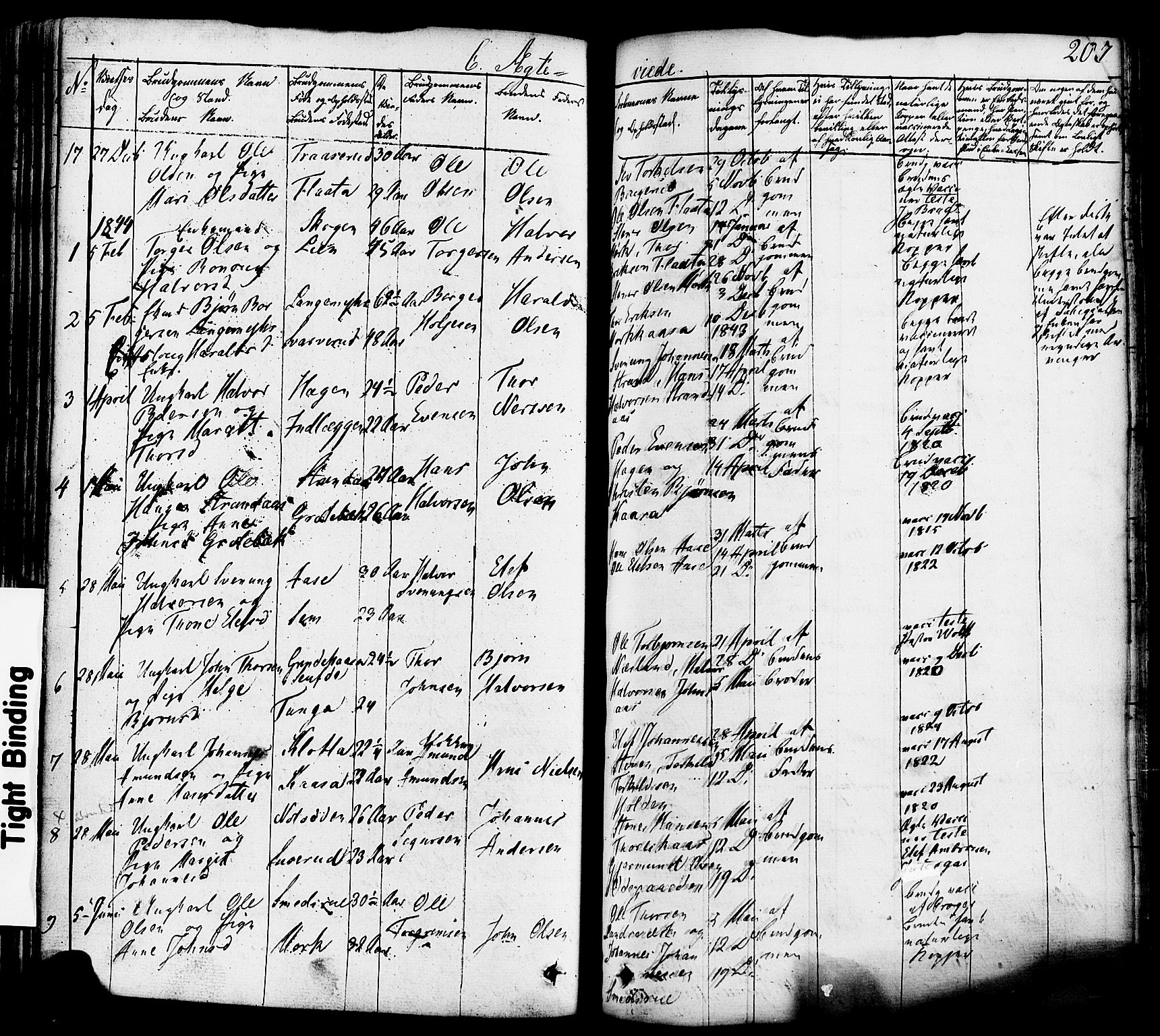 Heddal kirkebøker, SAKO/A-268/F/Fa/L0006: Parish register (official) no. I 6, 1837-1854, p. 206