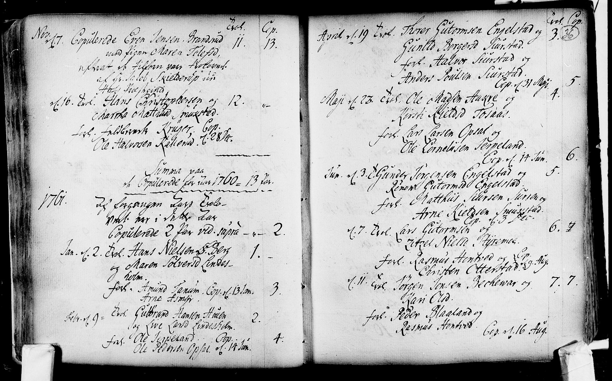 Lardal kirkebøker, SAKO/A-350/F/Fa/L0004: Parish register (official) no. i 4, 1733-1815, p. 36