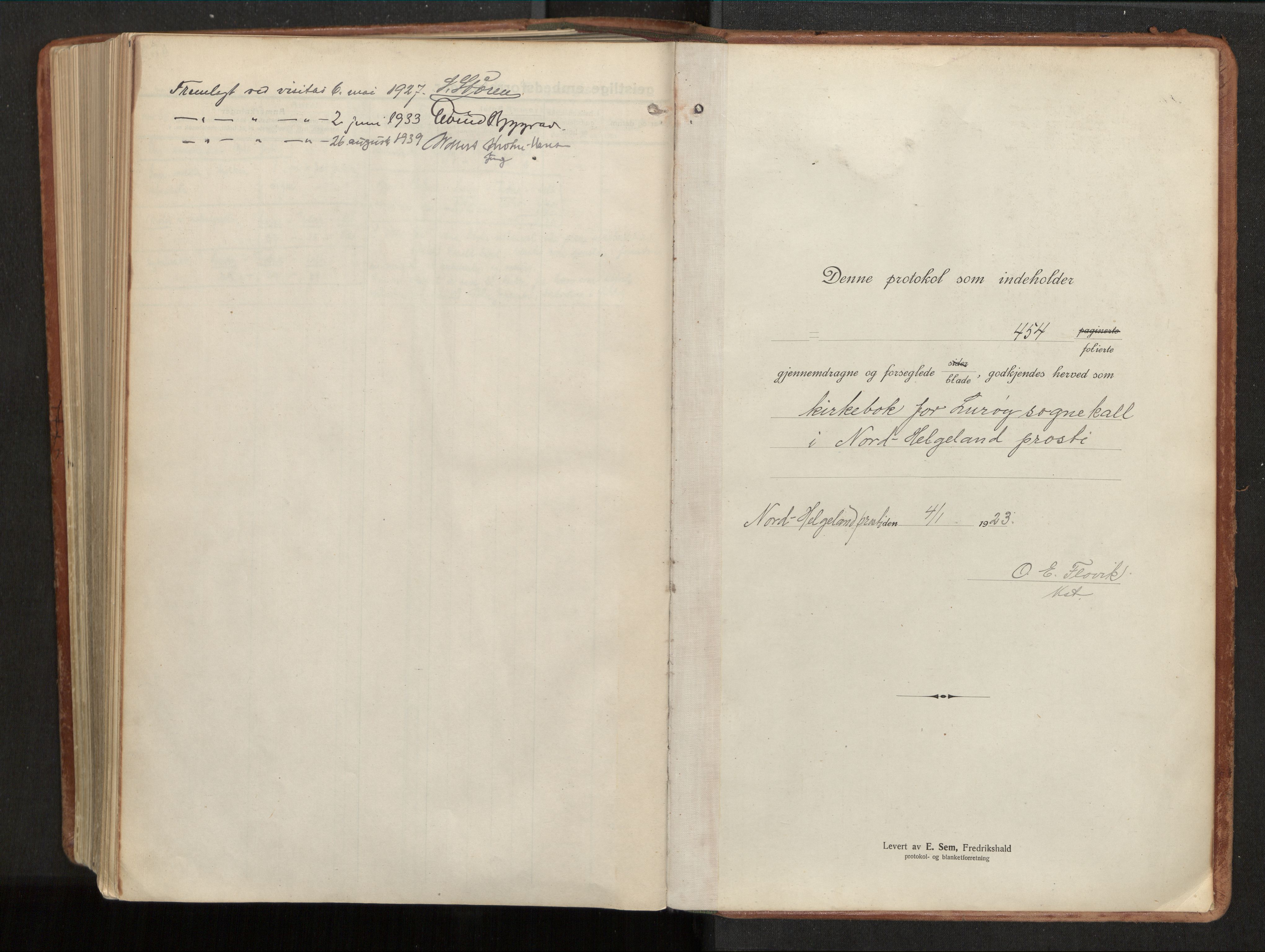 Ministerialprotokoller, klokkerbøker og fødselsregistre - Nordland, SAT/A-1459/839/L0570: Parish register (official) no. 839A07, 1923-1942