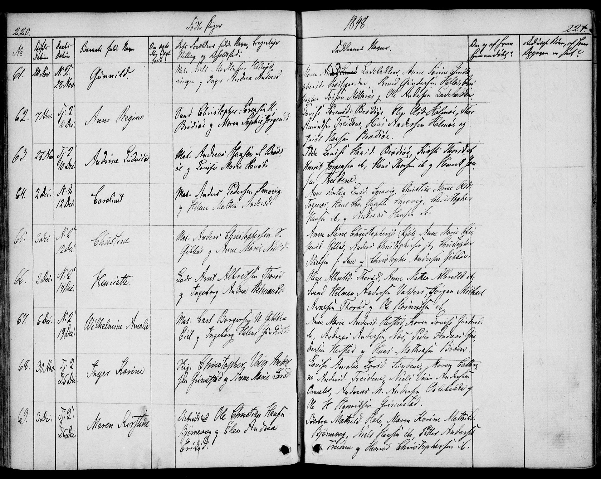 Nøtterøy kirkebøker, AV/SAKO-A-354/F/Fa/L0005: Parish register (official) no. I 5, 1839-1852, p. 220-221