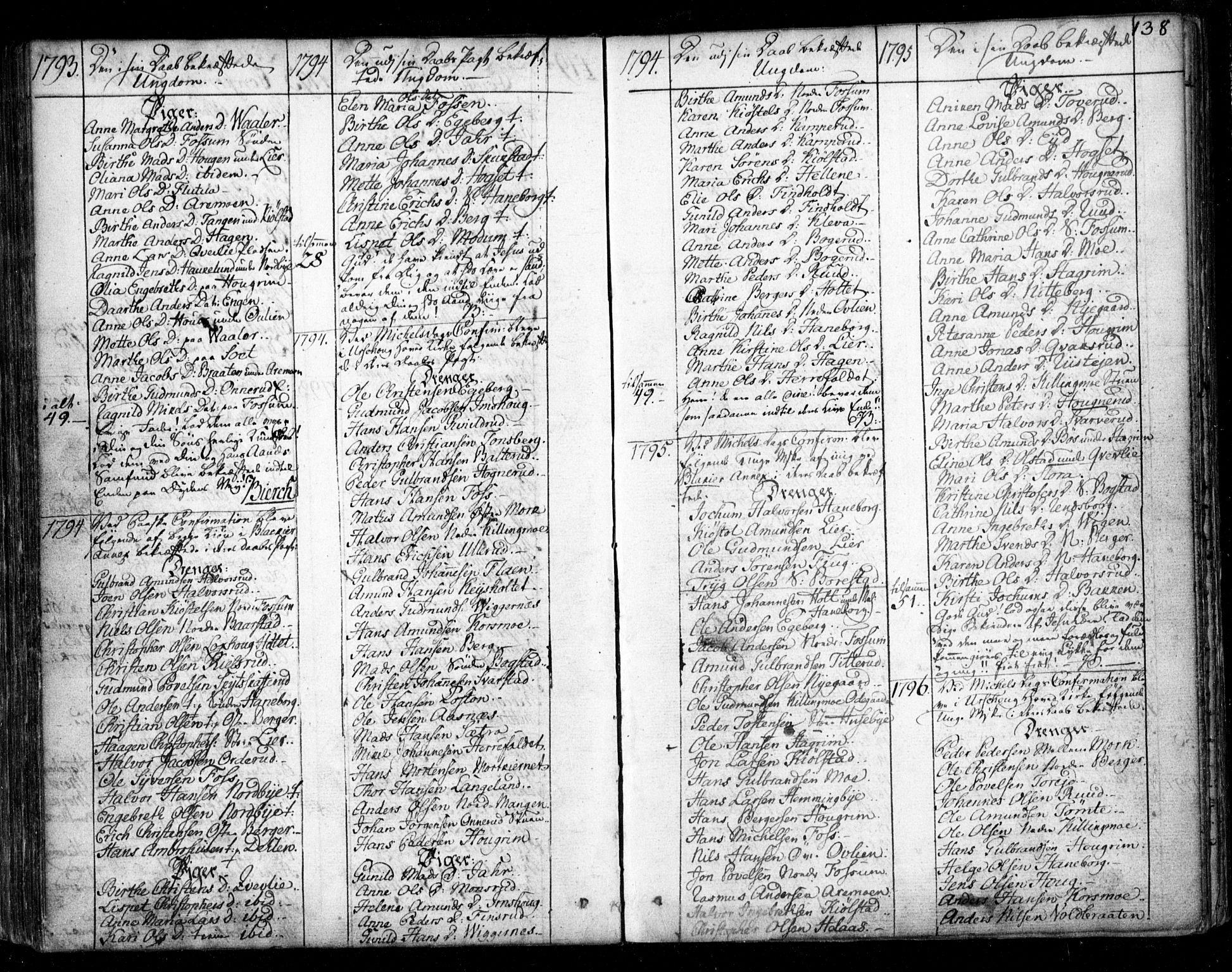 Aurskog prestekontor Kirkebøker, SAO/A-10304a/F/Fa/L0003: Parish register (official) no. I 3, 1767-1807, p. 138