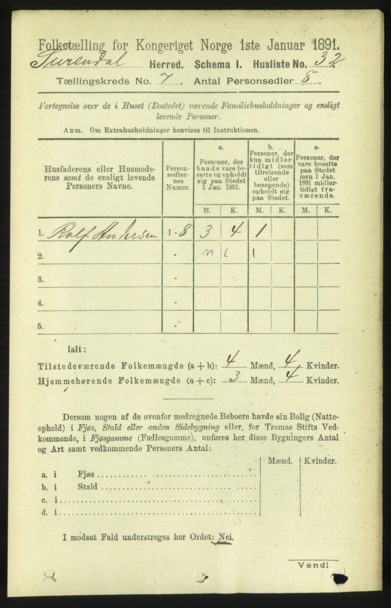 RA, 1891 census for 1566 Surnadal, 1891, p. 1840