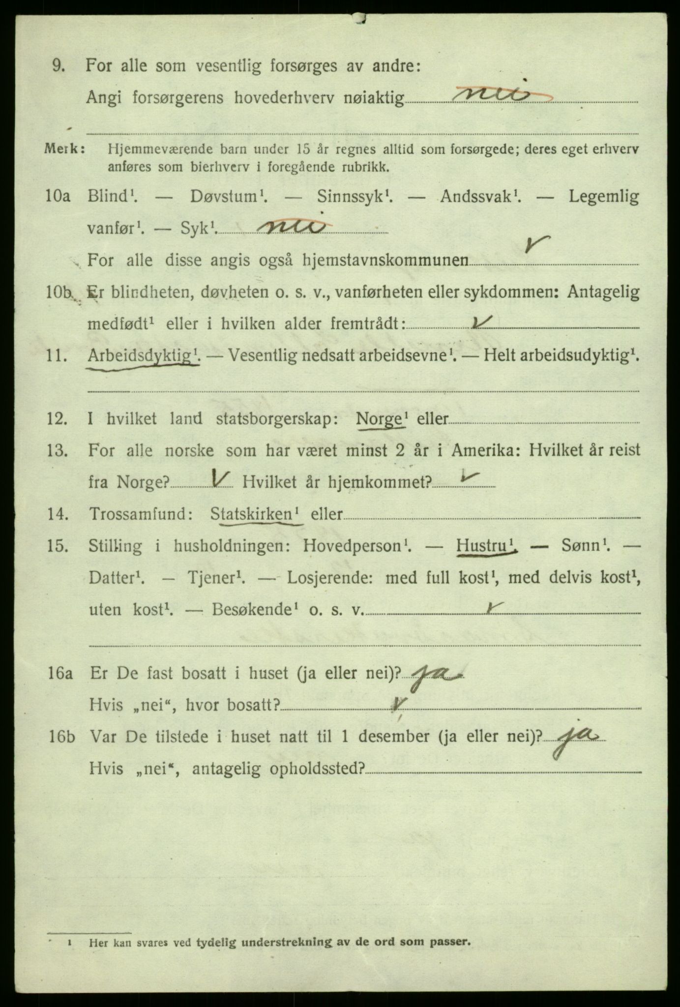 SAB, 1920 census for Leikanger, 1920, p. 4589