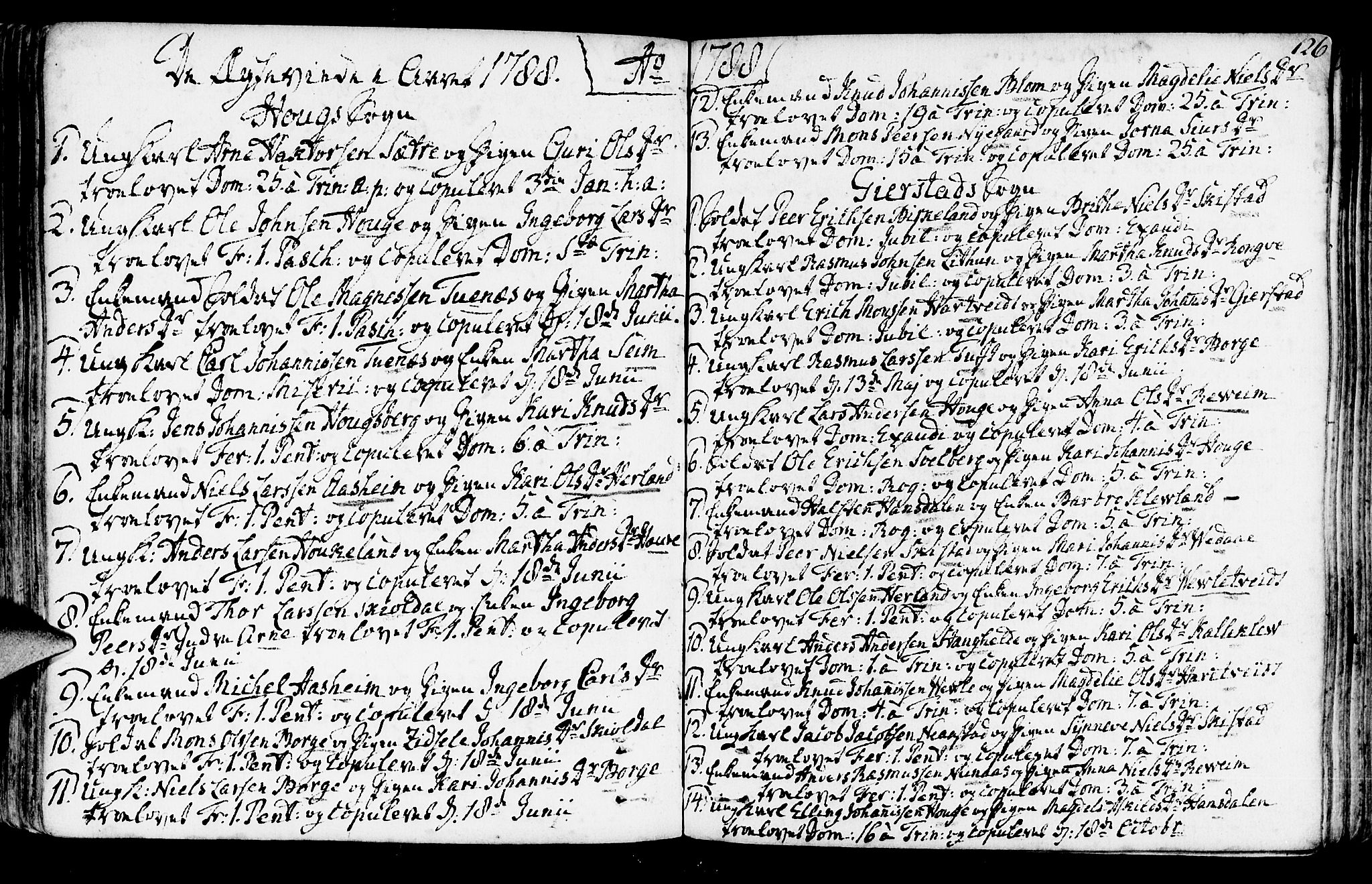 Haus sokneprestembete, SAB/A-75601/H/Haa: Parish register (official) no. A 10, 1782-1796, p. 126